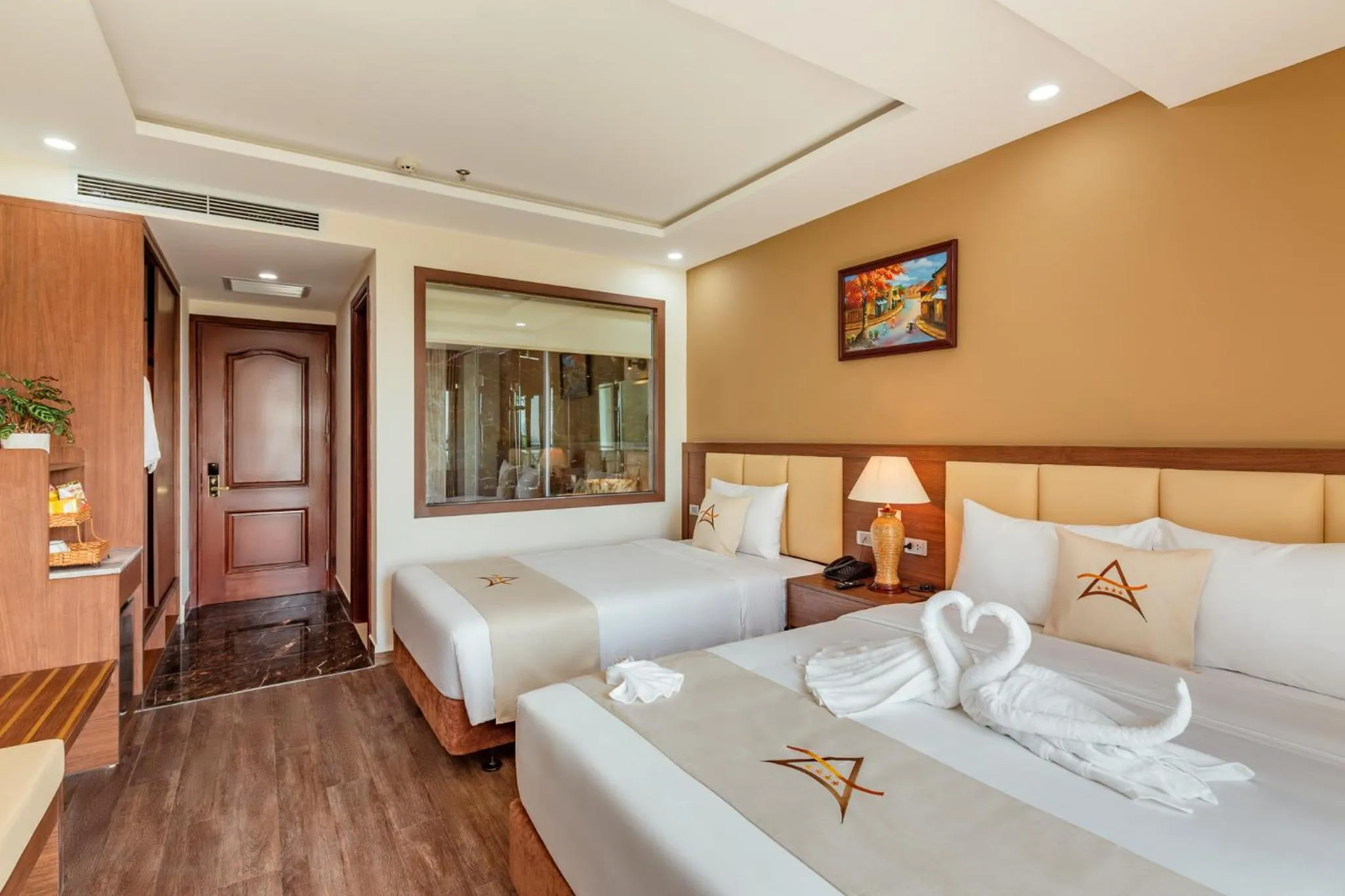 Bed in Aquasun Hotel Phu Quoc