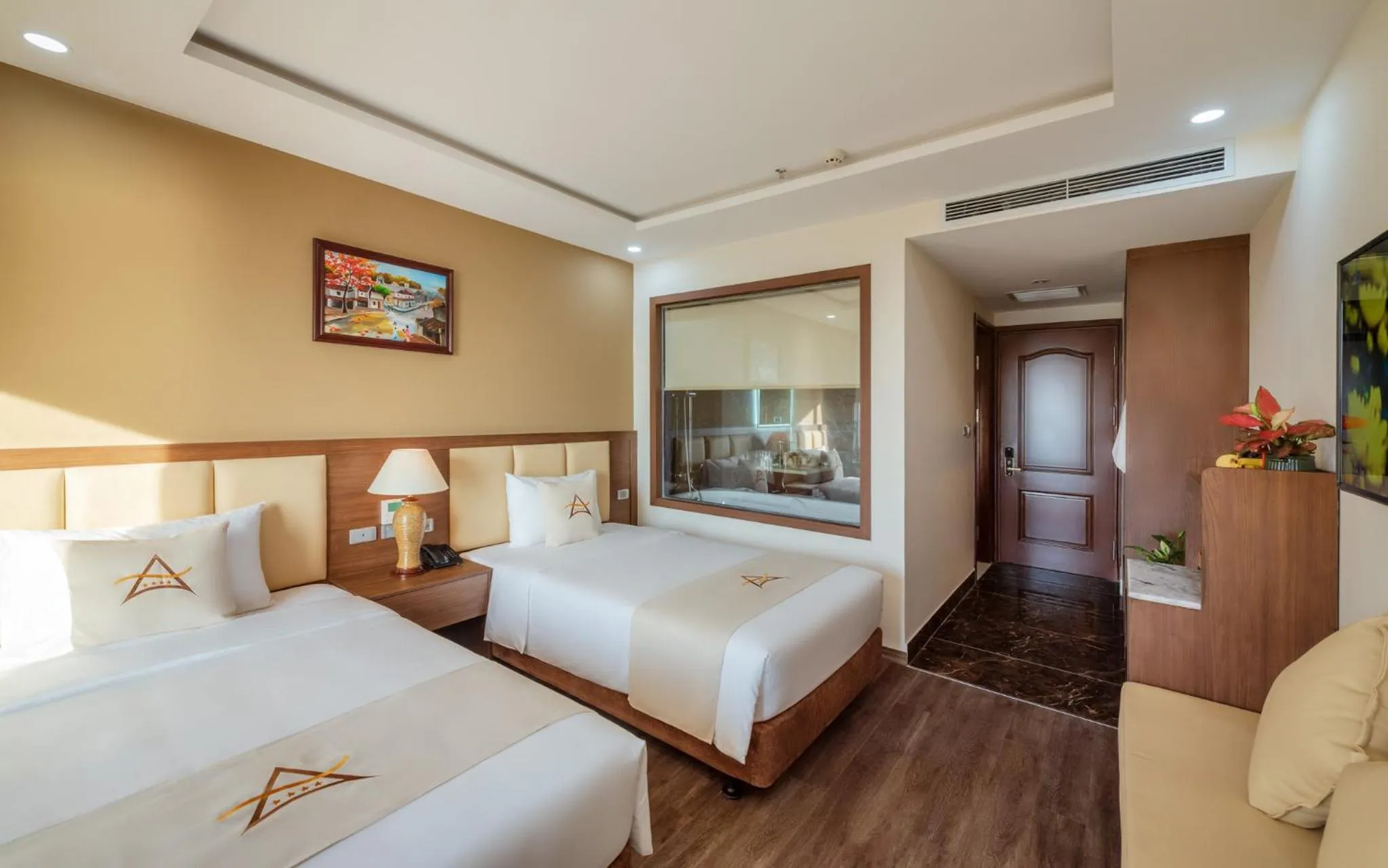 Bed in Aquasun Hotel Phu Quoc
