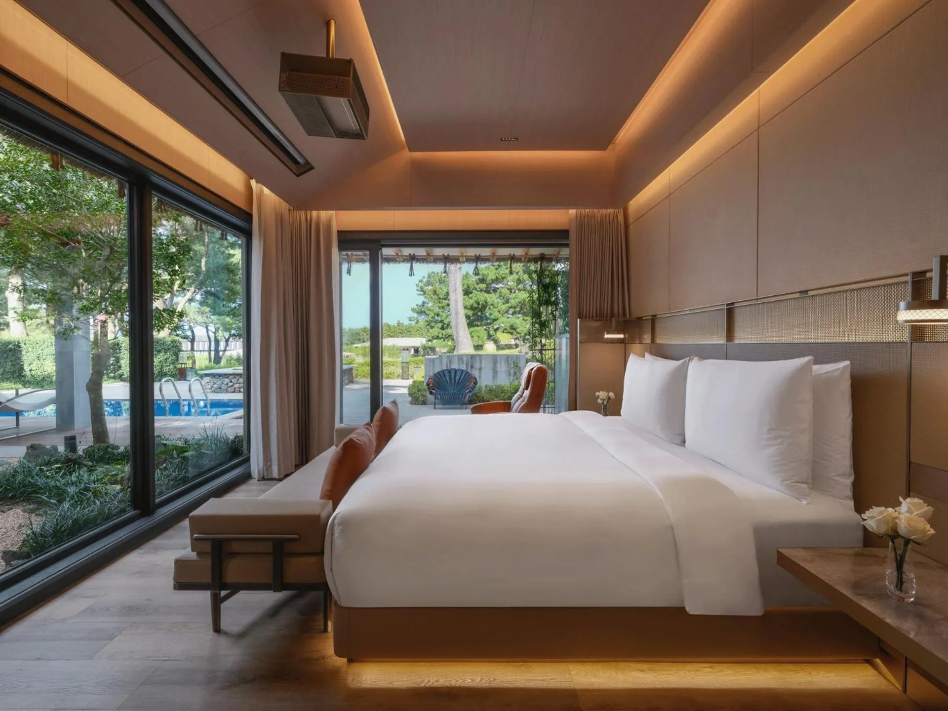 Bed in Amber Pure Hill Hotels & Resorts Jeju