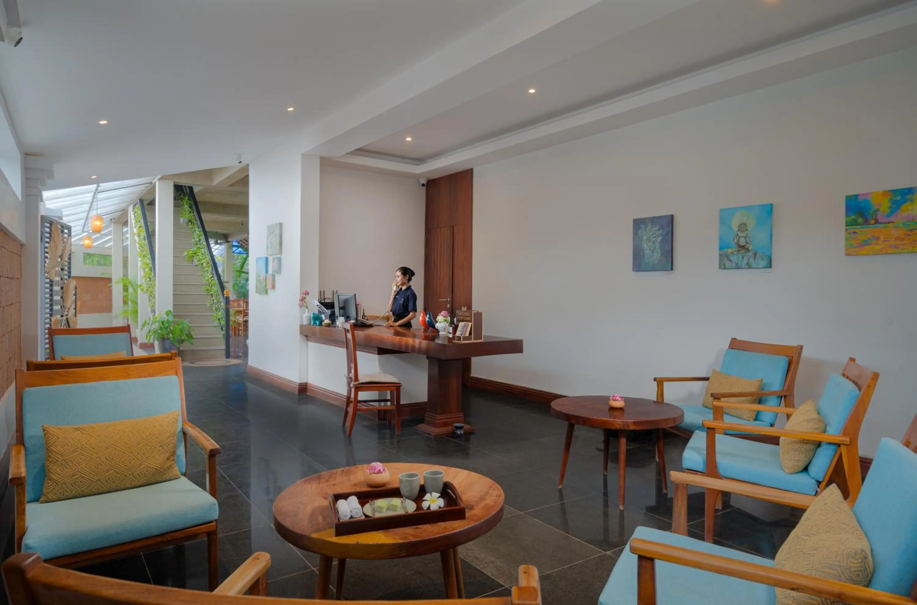 Lobby or reception in Khmer House Boutique