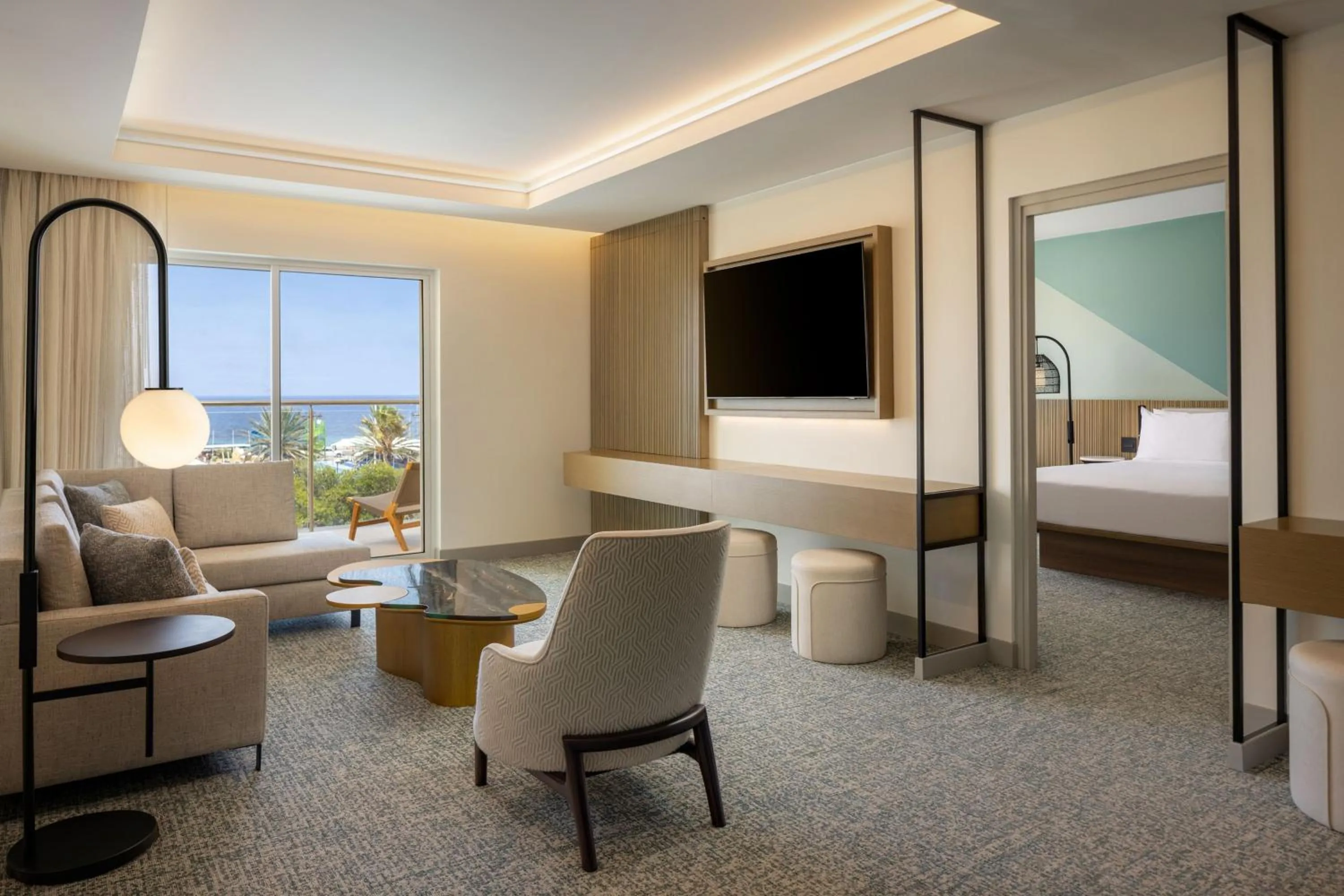 Bedroom, Bed in Courtyard by Marriott Curacao