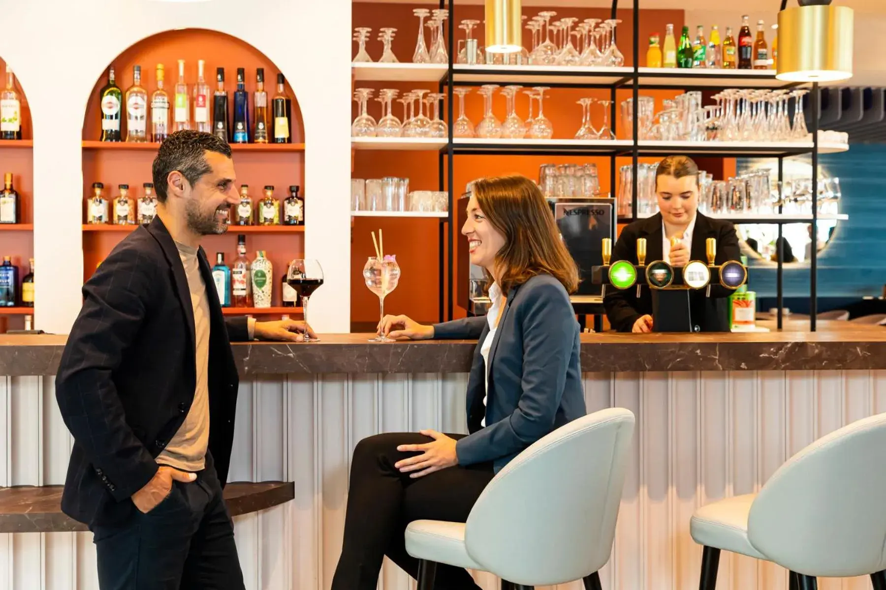 Lounge or bar in Mercure Dunkerque Centre Gare Lounge or bar in Mercure Dunkerque Centre Gare