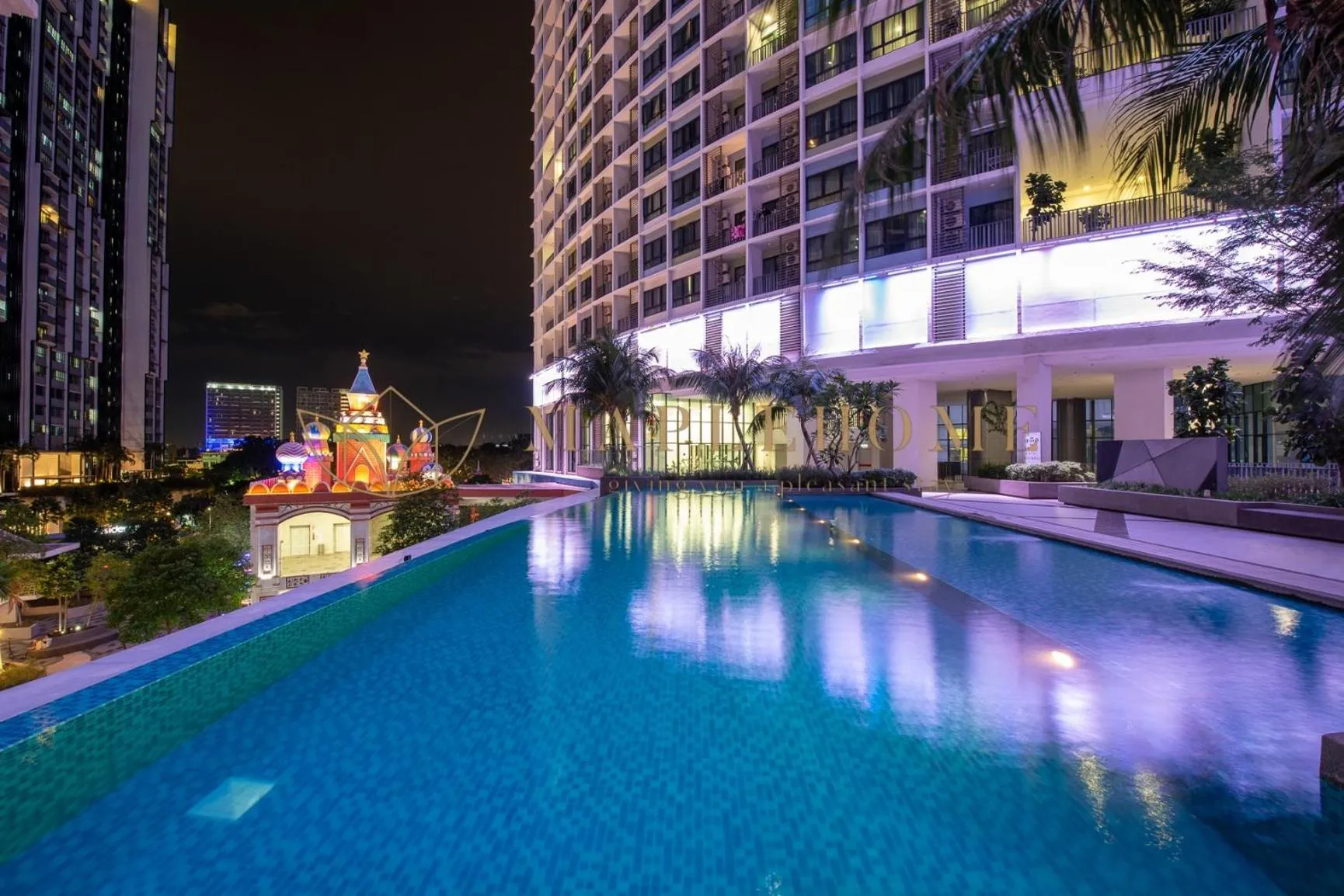 Pool view in i-City Premier Suites Shah Alam