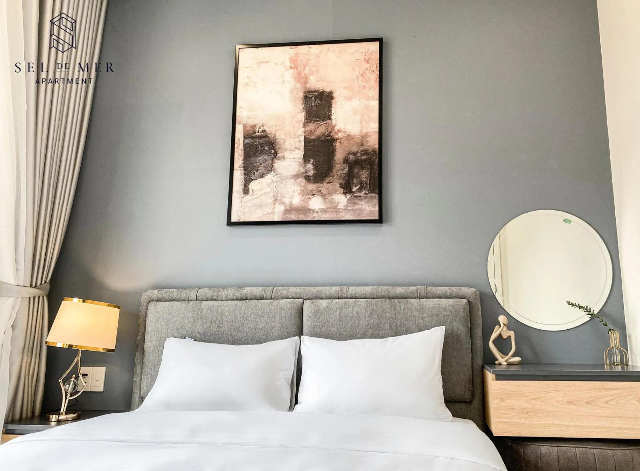 Bed in Sel de Mer Apartment Grand World Phu Quoc