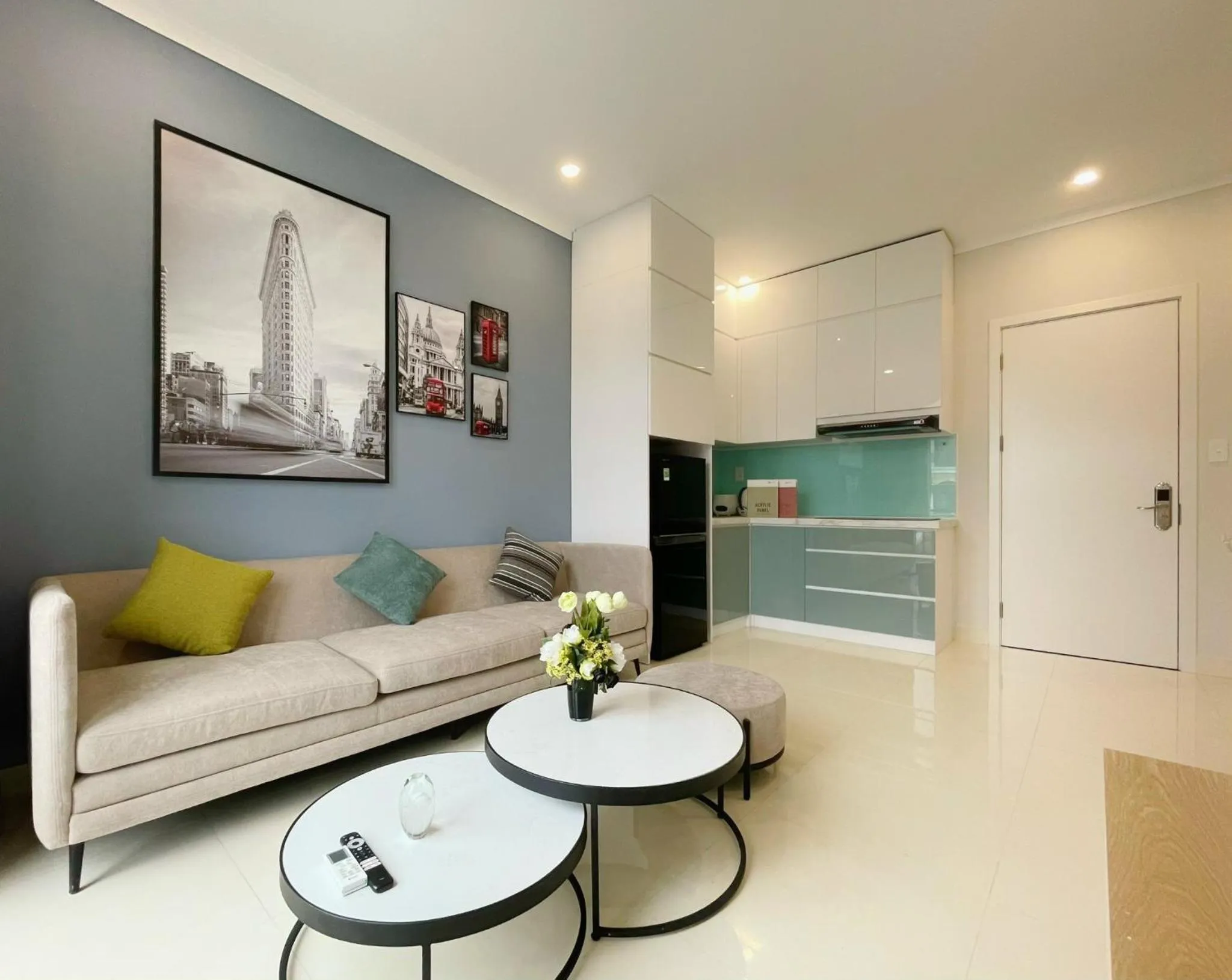 Kitchen or kitchenette in Sel de Mer Apartment Grand World Phu Quoc