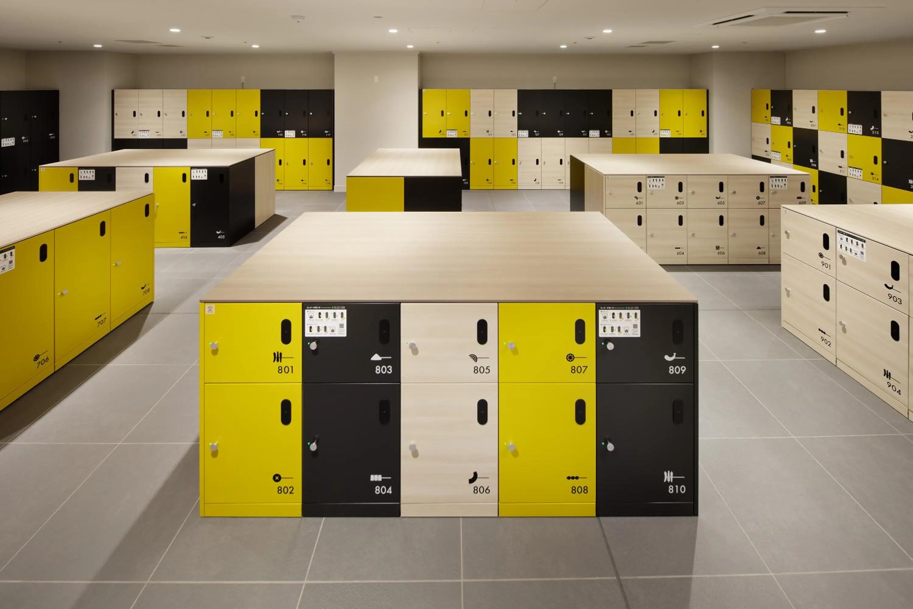 locker in OMO7 Osaka by Hoshino Resorts
