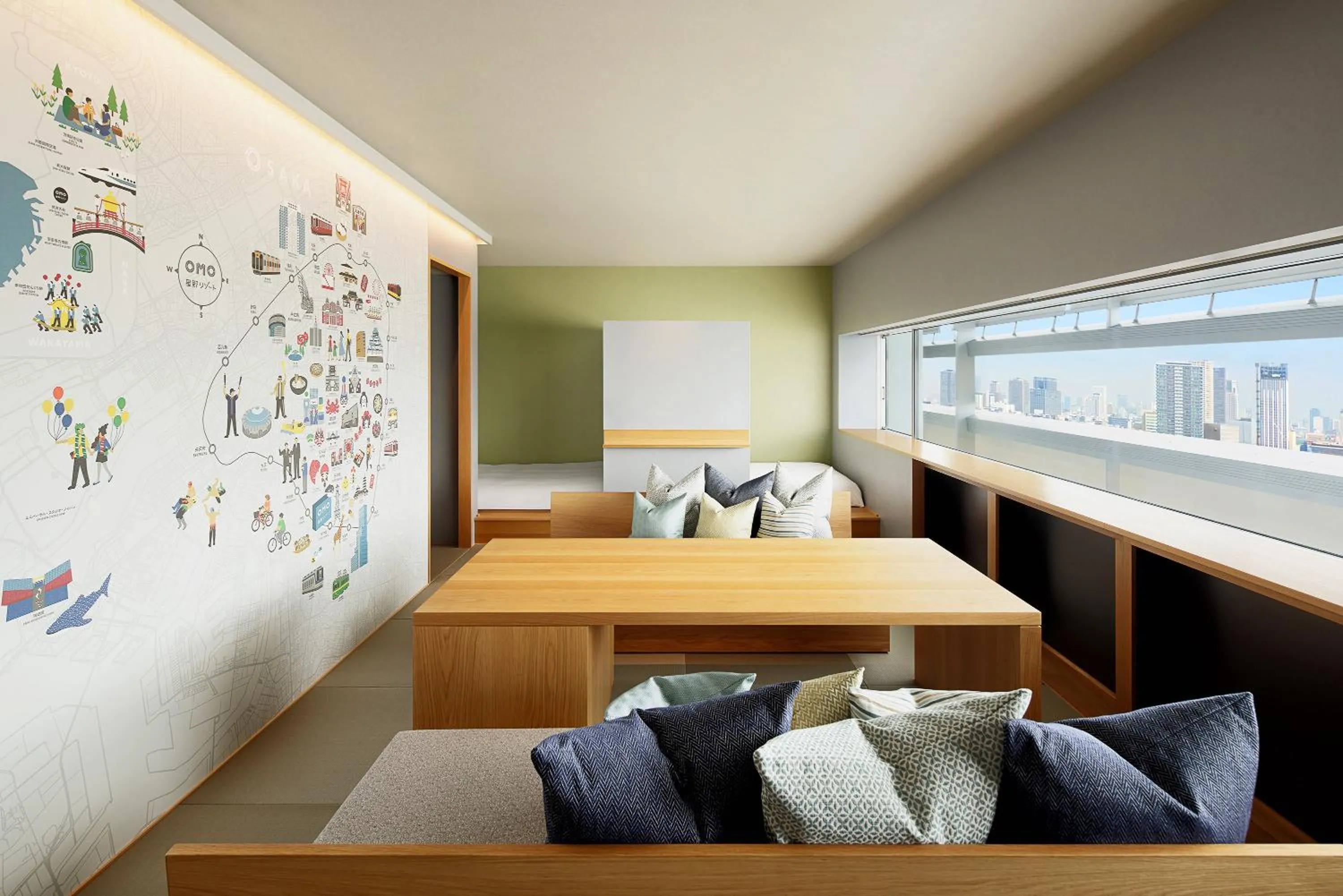 Photo of the whole room, Bed in OMO7 Osaka by Hoshino Resorts
