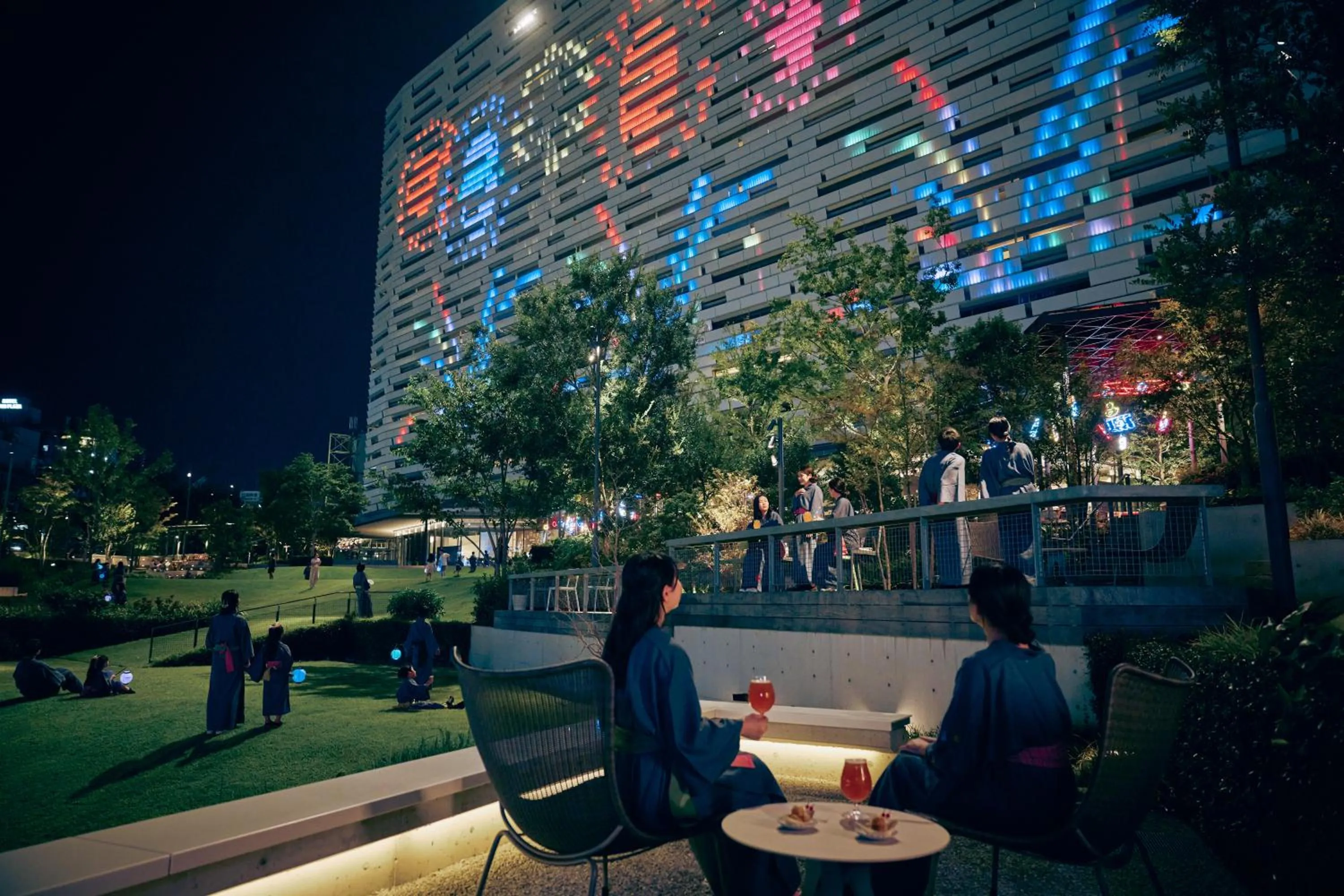 Property building in OMO7 Osaka by Hoshino Resorts