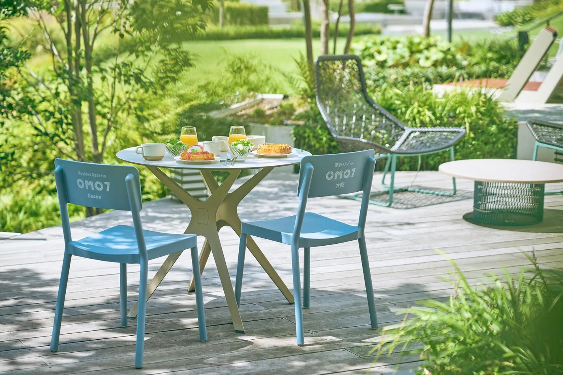 Garden view in OMO7 Osaka by Hoshino Resorts