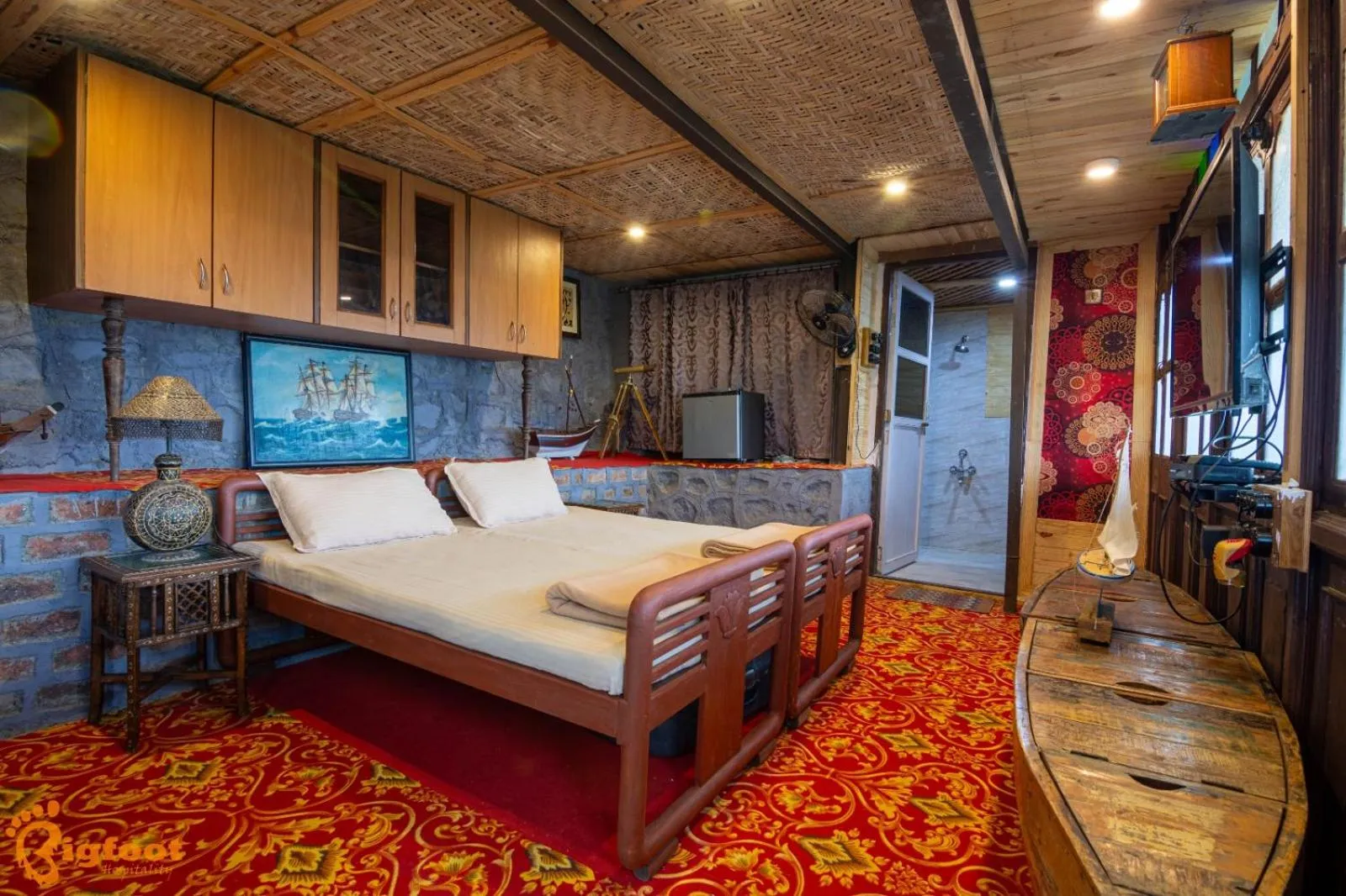 Bed in Ekayana Resorts and Agri Tourism, Mulshi