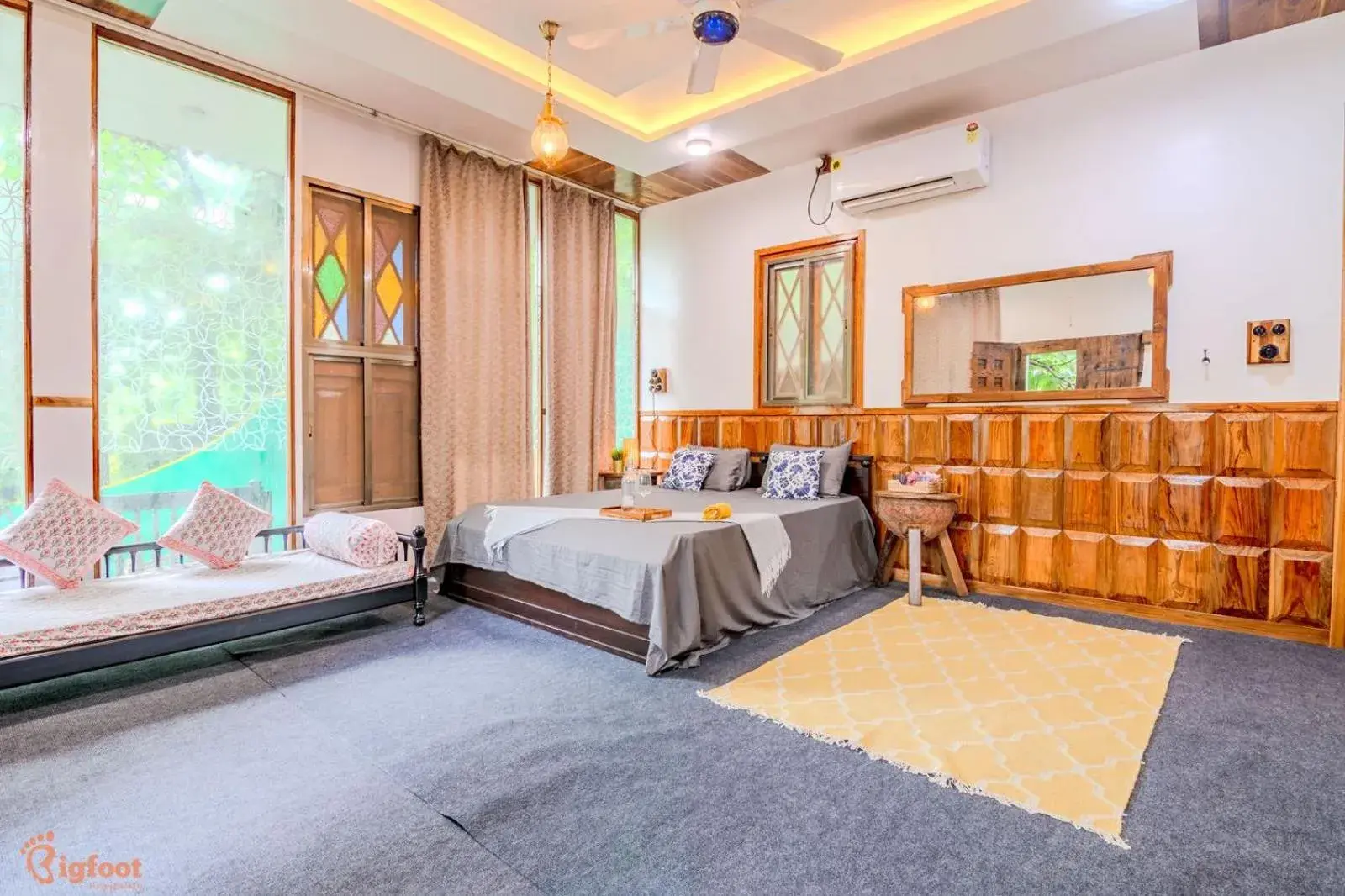 Bed in Ekayana Resorts and Agri Tourism, Mulshi Bed in Ekayana Resorts and Agri Tourism, Mulshi