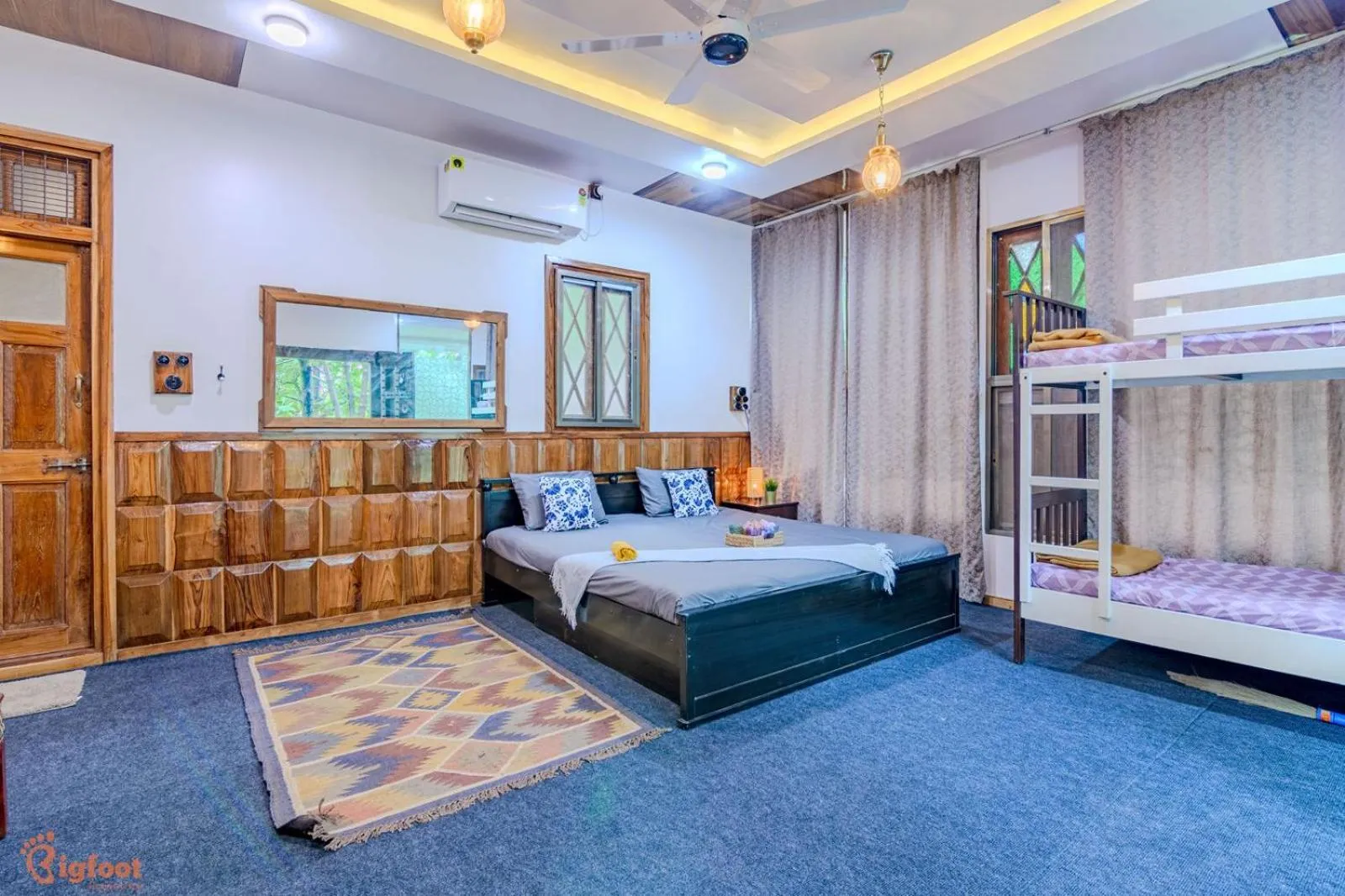 Bed in Ekayana Resorts and Agri Tourism, Mulshi