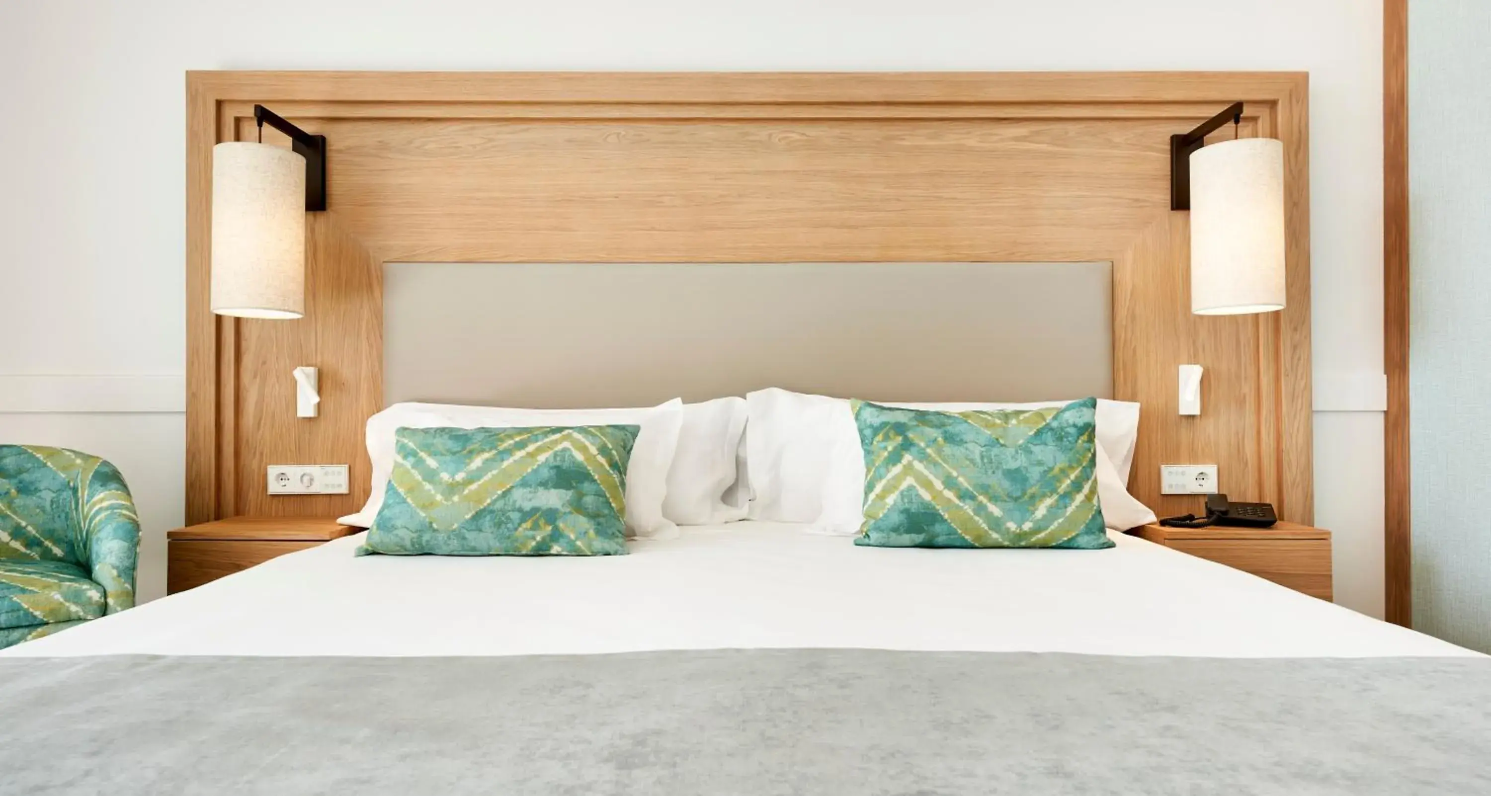 Bed in Insotel Punta Prima Resort Bed in Insotel Punta Prima Resort