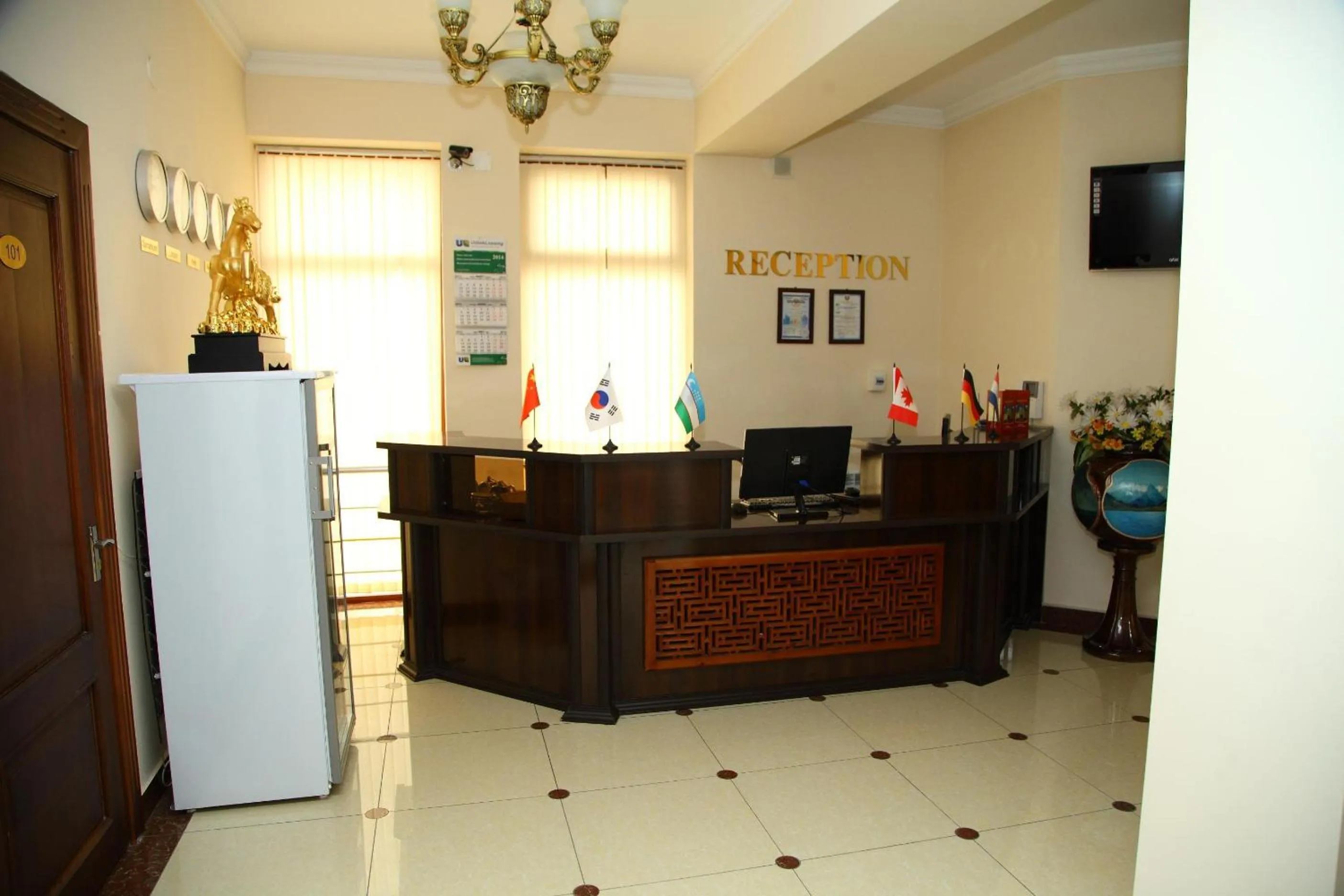 Lobby or reception in Samarkand Dream Hotel