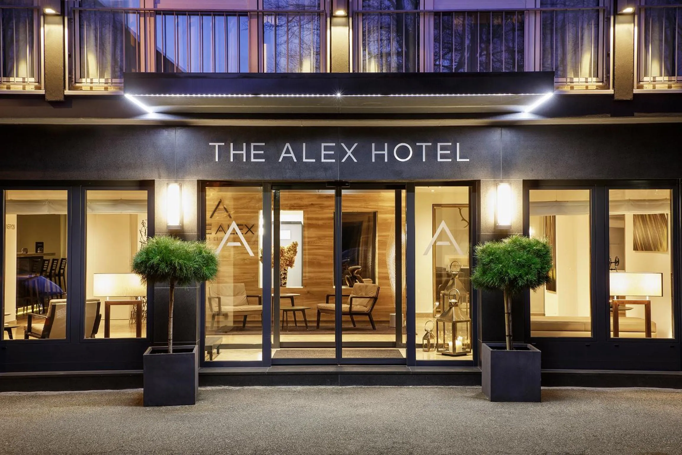 Facade/entrance in The Alex Hotel