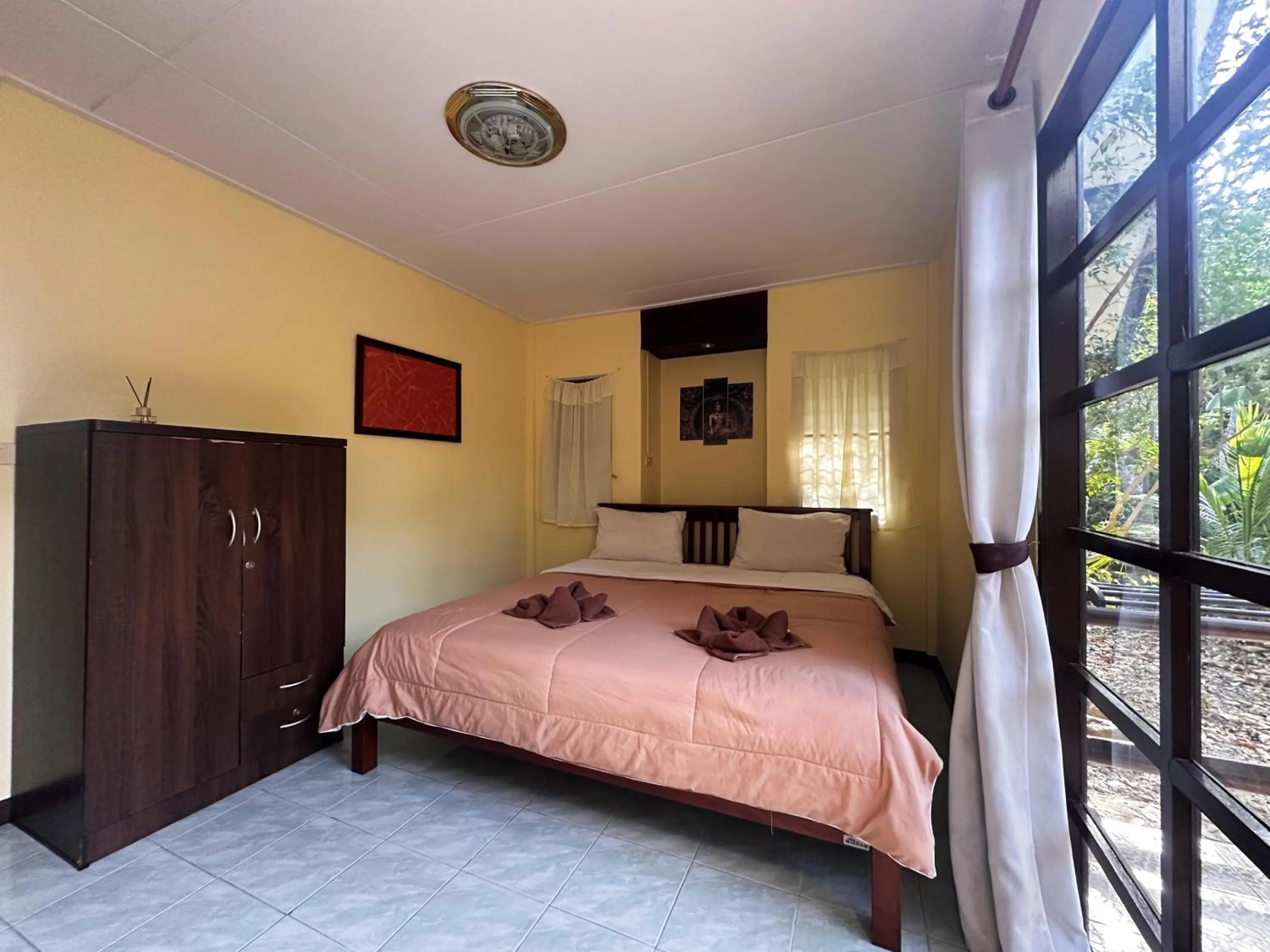 Bed in Blue Beach Resort