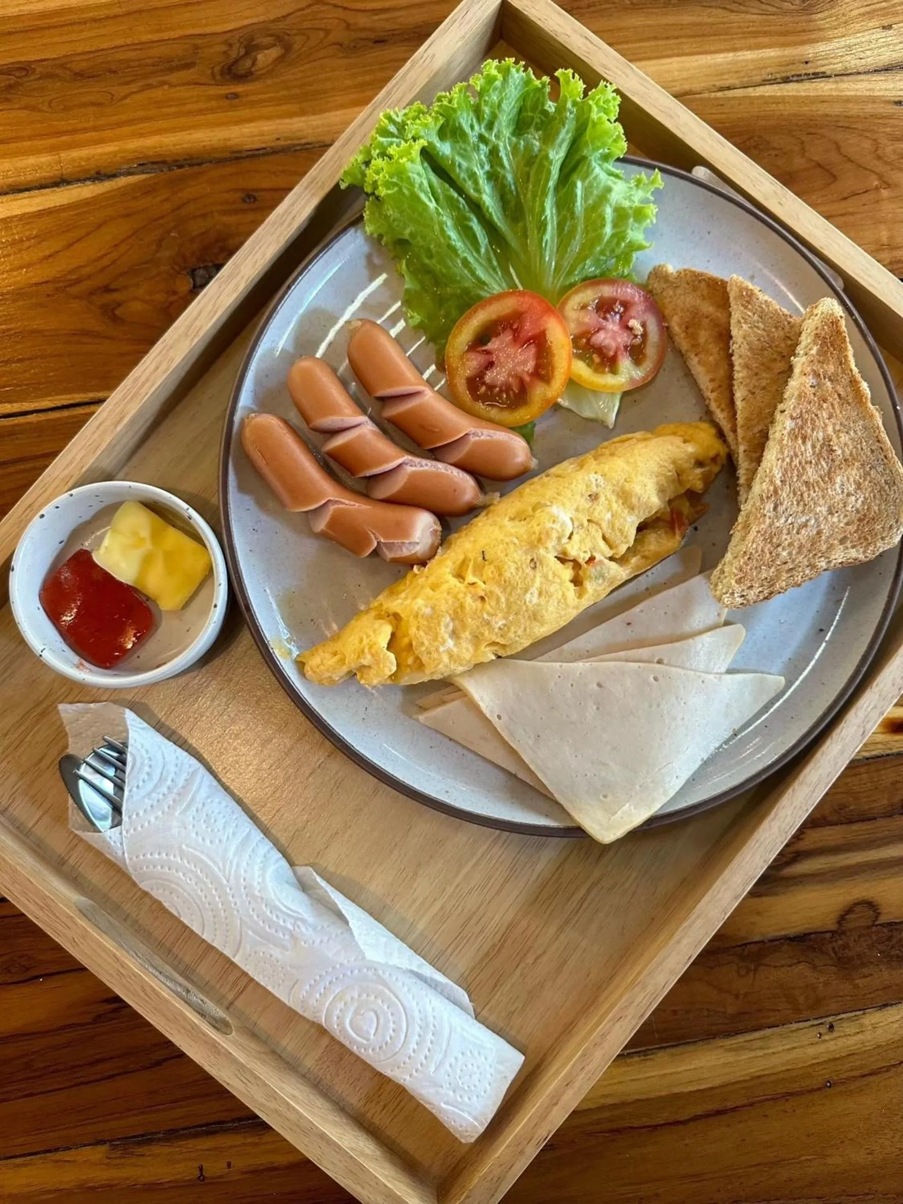 Breakfast in Blue Beach Resort