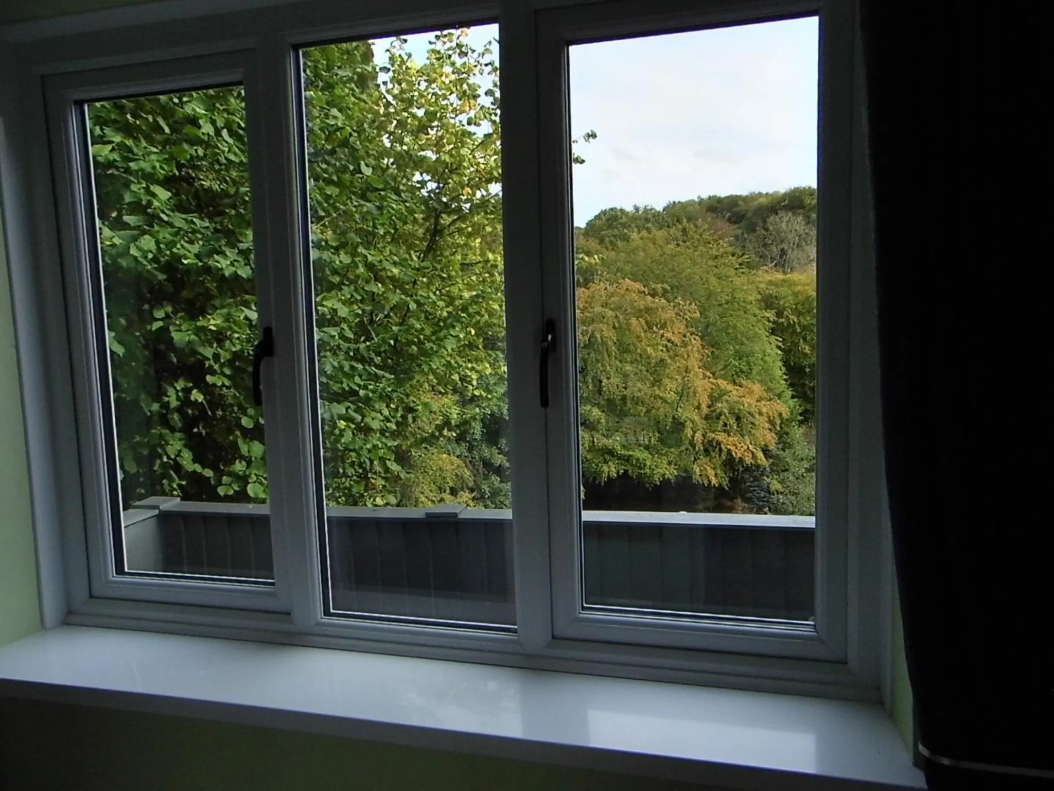 Garden view in The Mill at Glynhir
