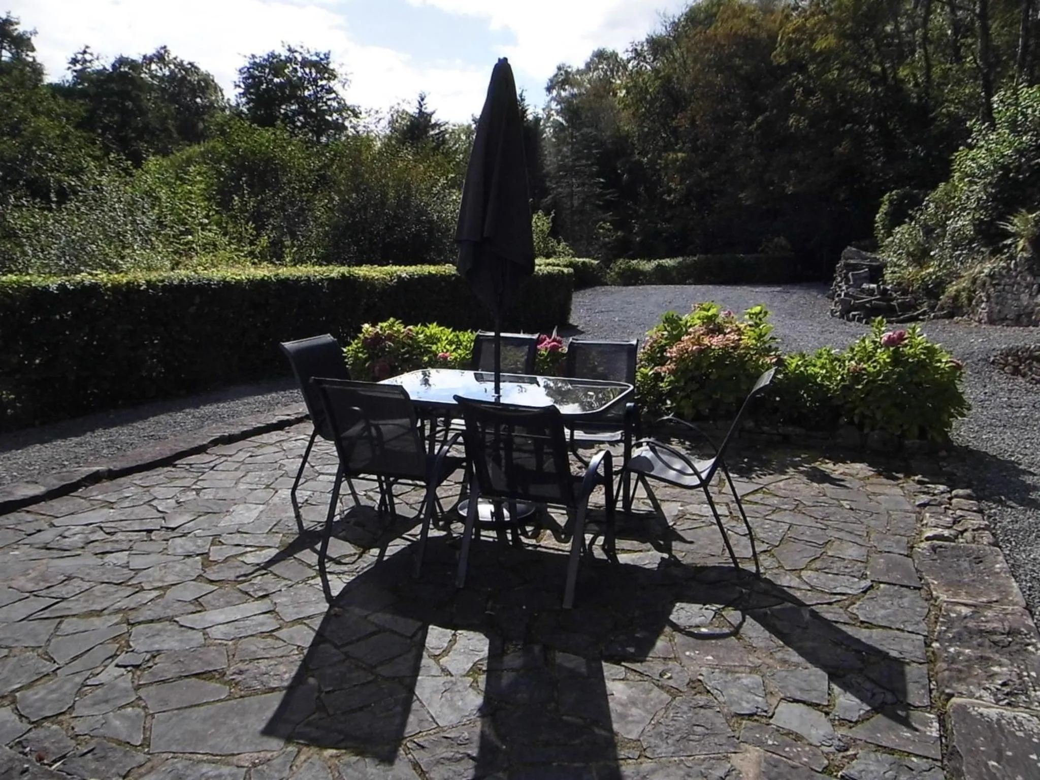 Patio in The Mill at Glynhir