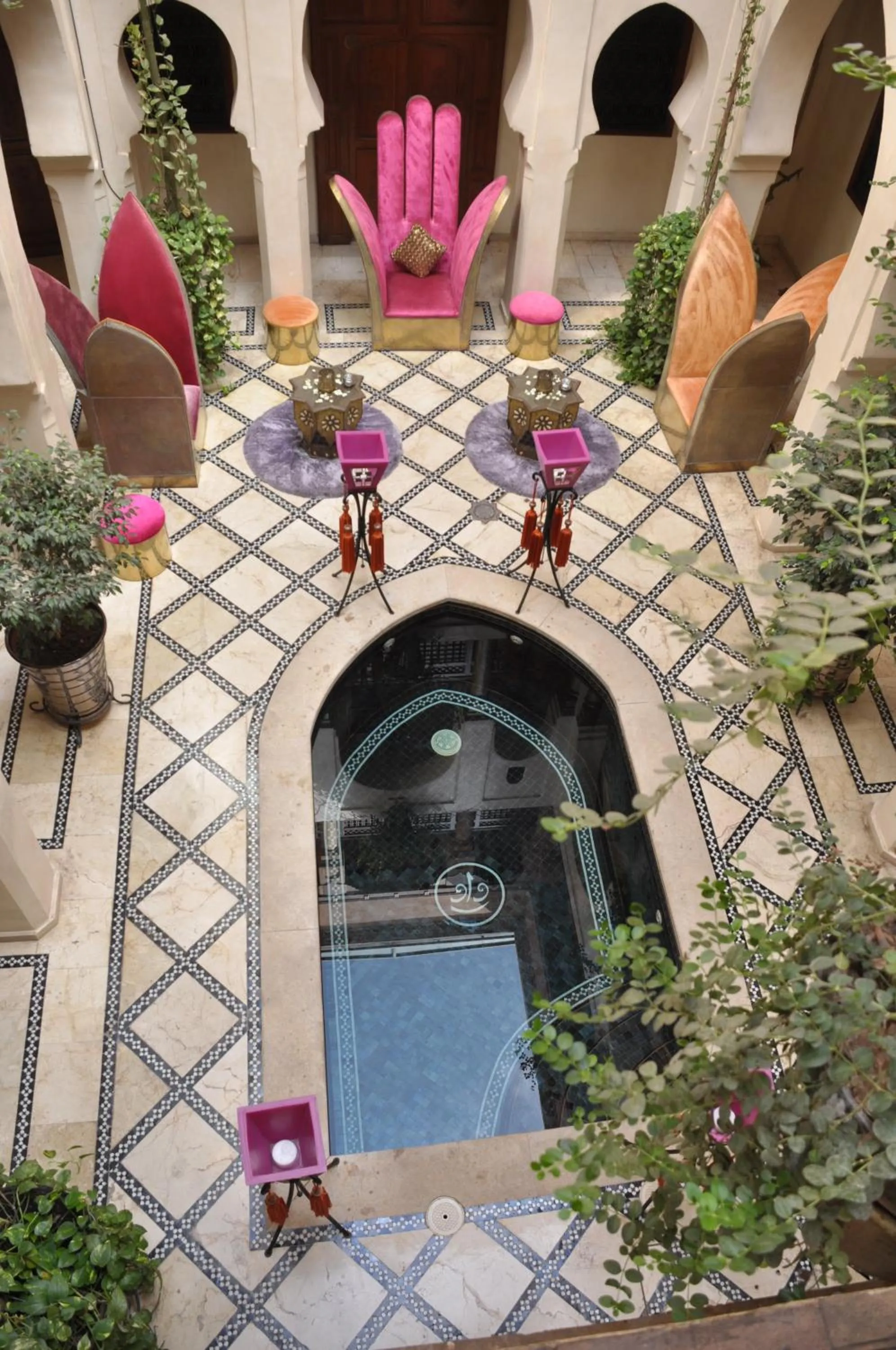 Decorative detail in Riad Wow