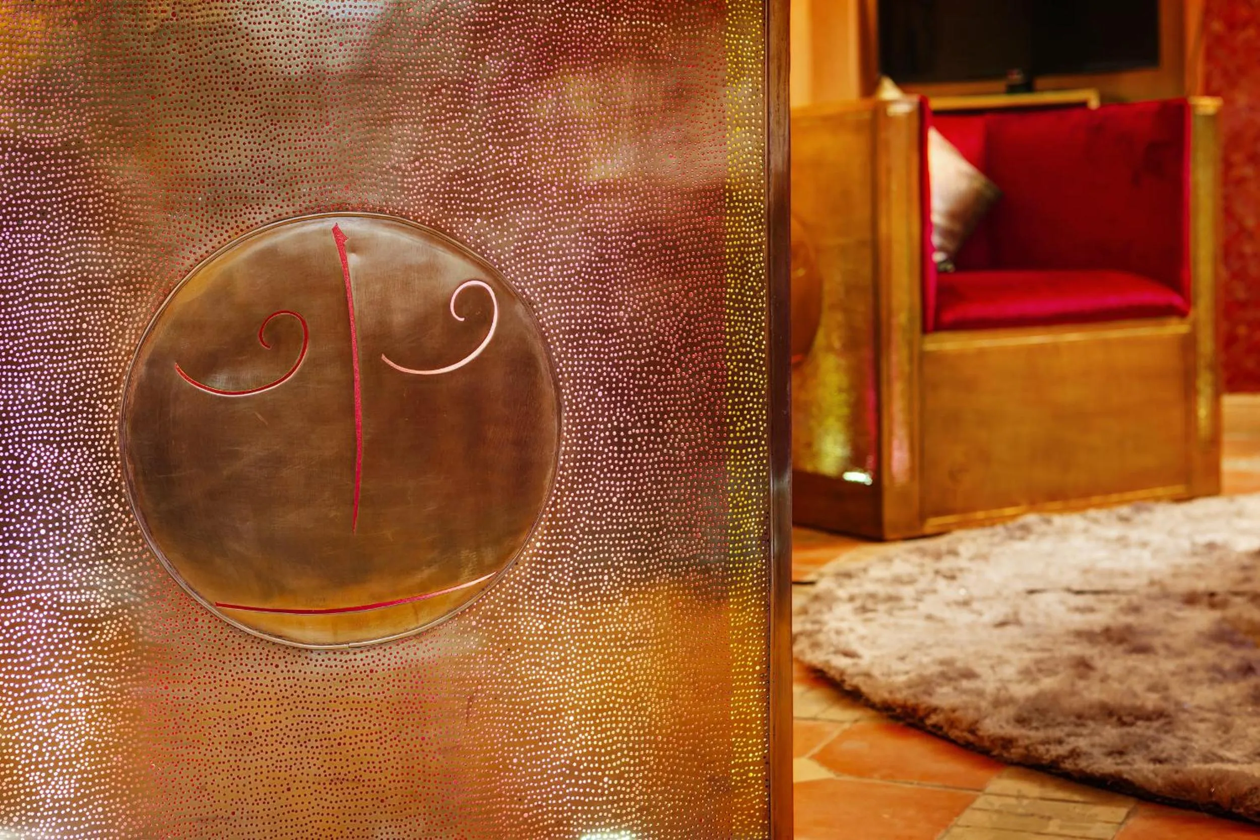 Decorative detail, Bed in Riad Wow