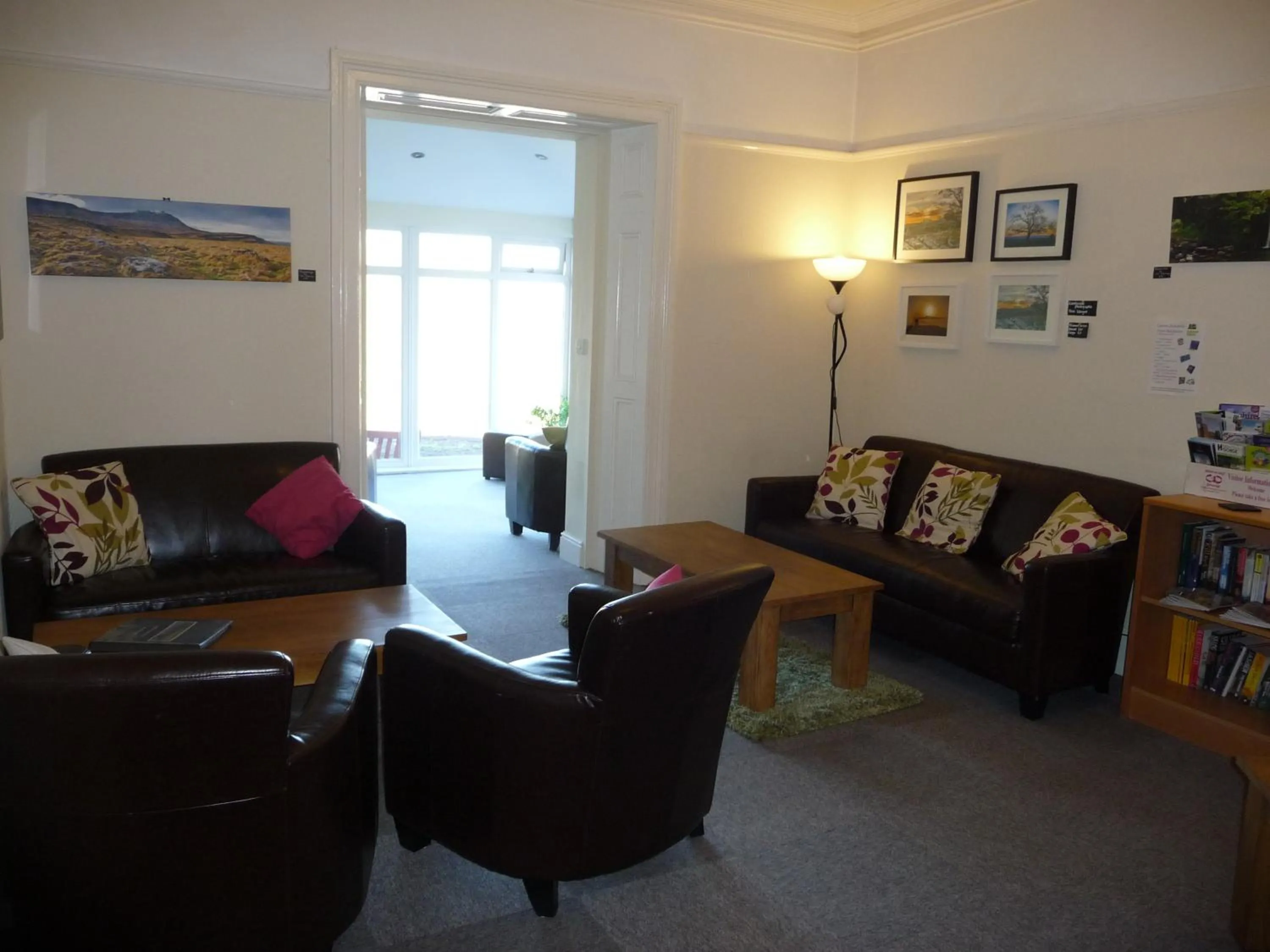 Communal lounge/ TV room in Ingleton Hostel