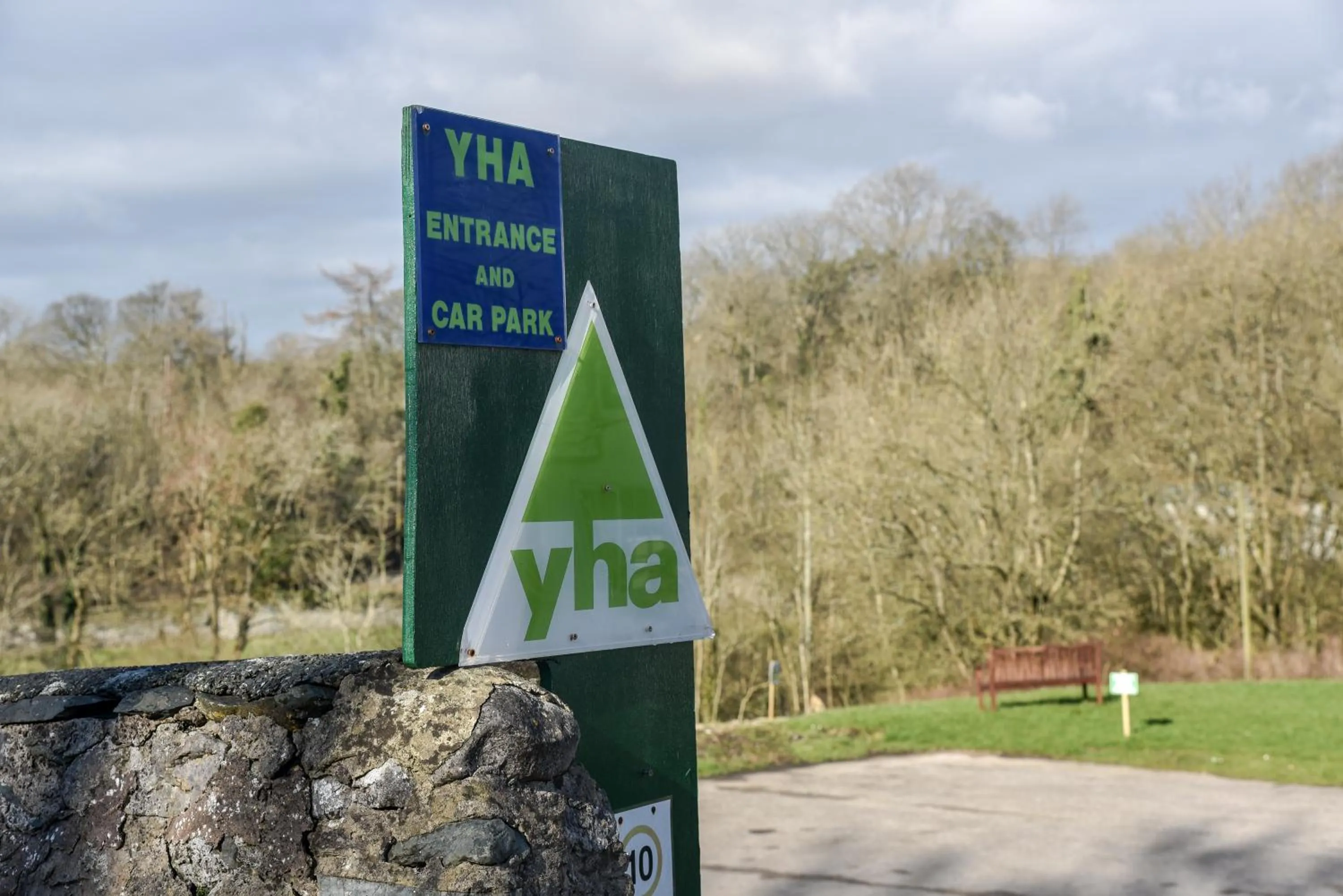 Garden view in Ingleton Hostel