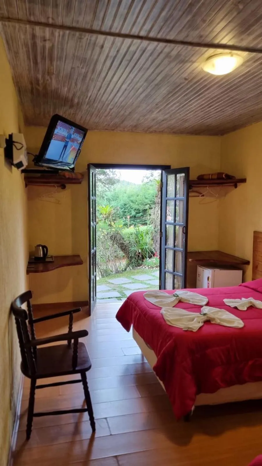 Bed in Pousada Atalaia