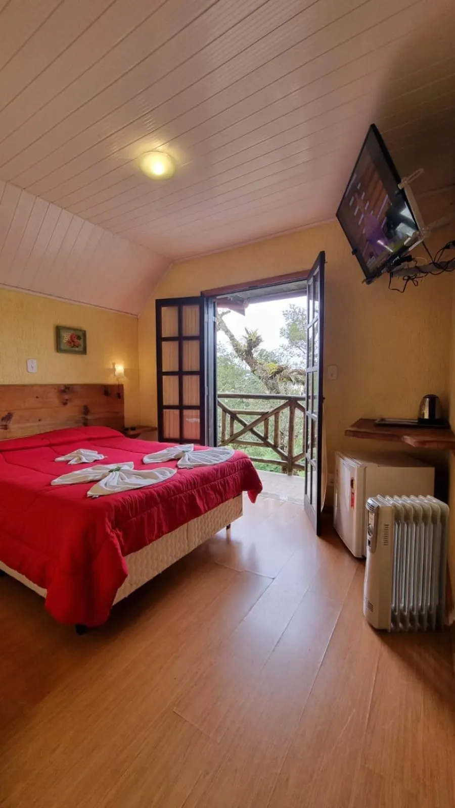 Bed in Pousada Atalaia