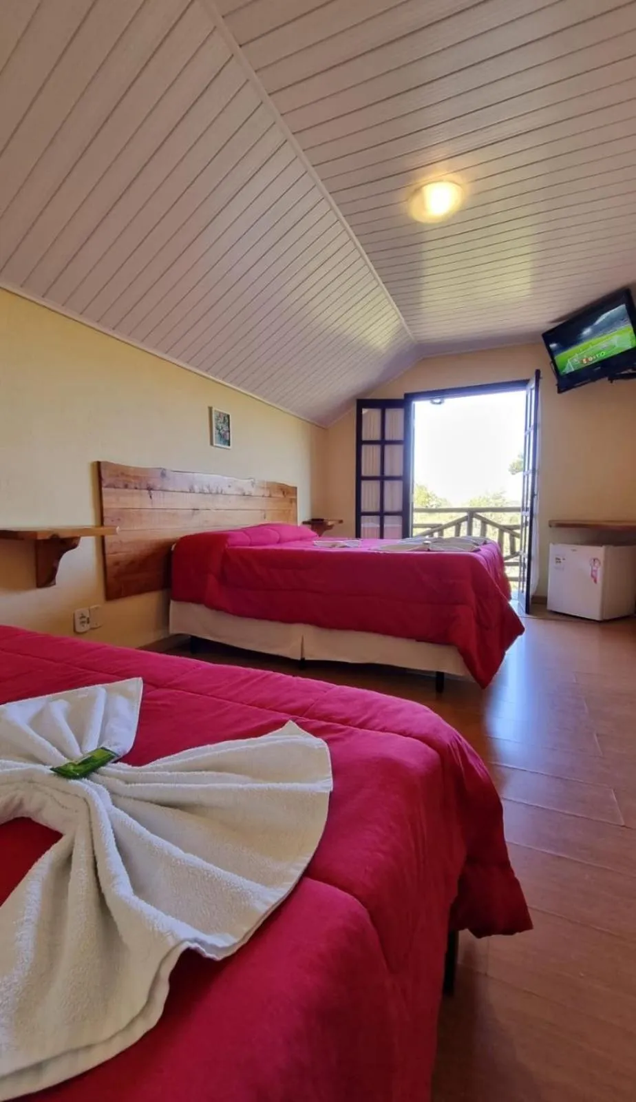 Bed in Pousada Atalaia