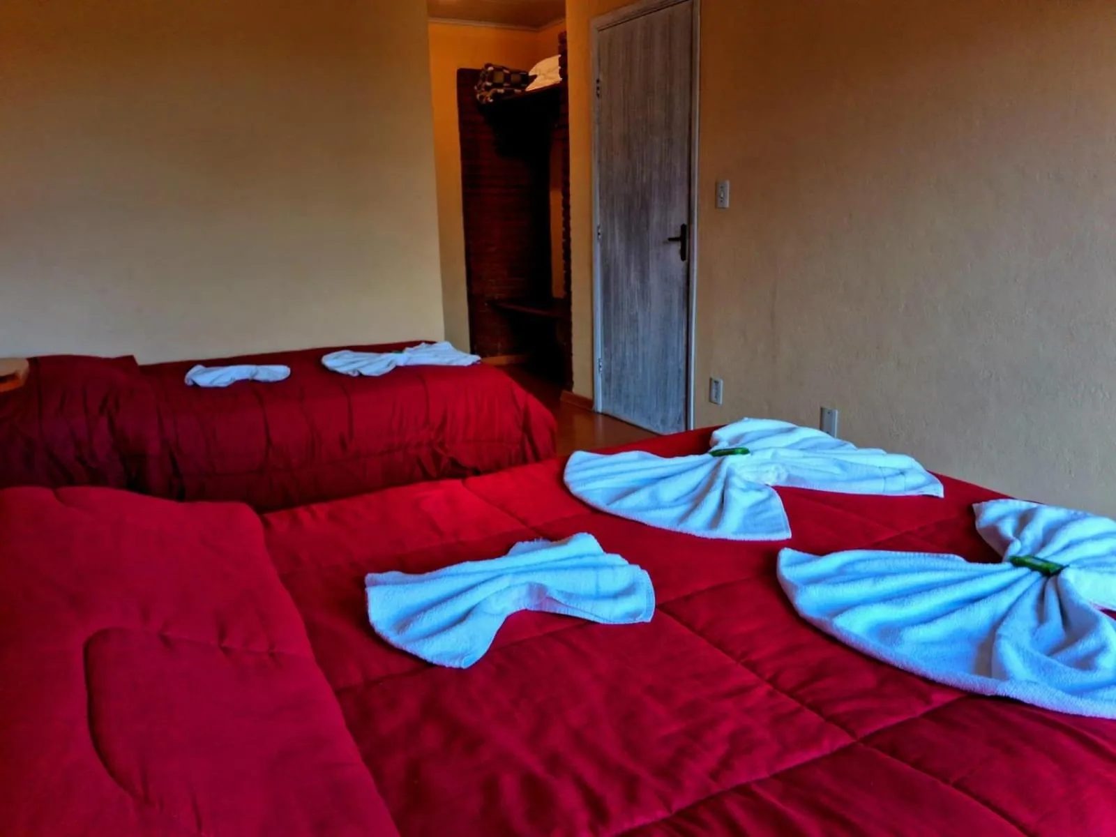 Bed in Pousada Atalaia