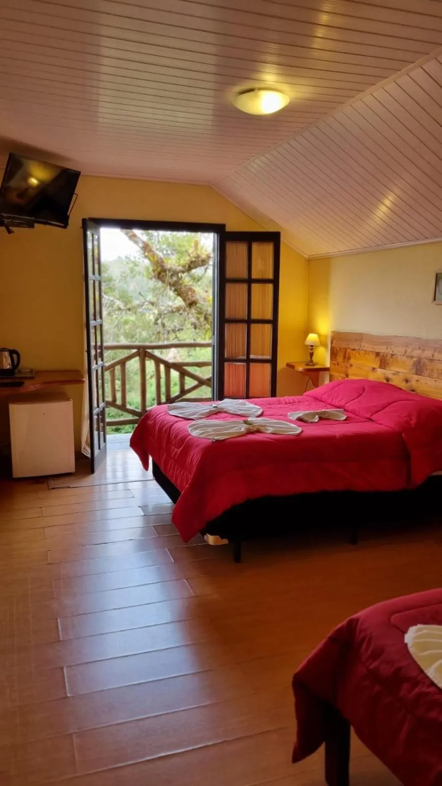 Bed in Pousada Atalaia