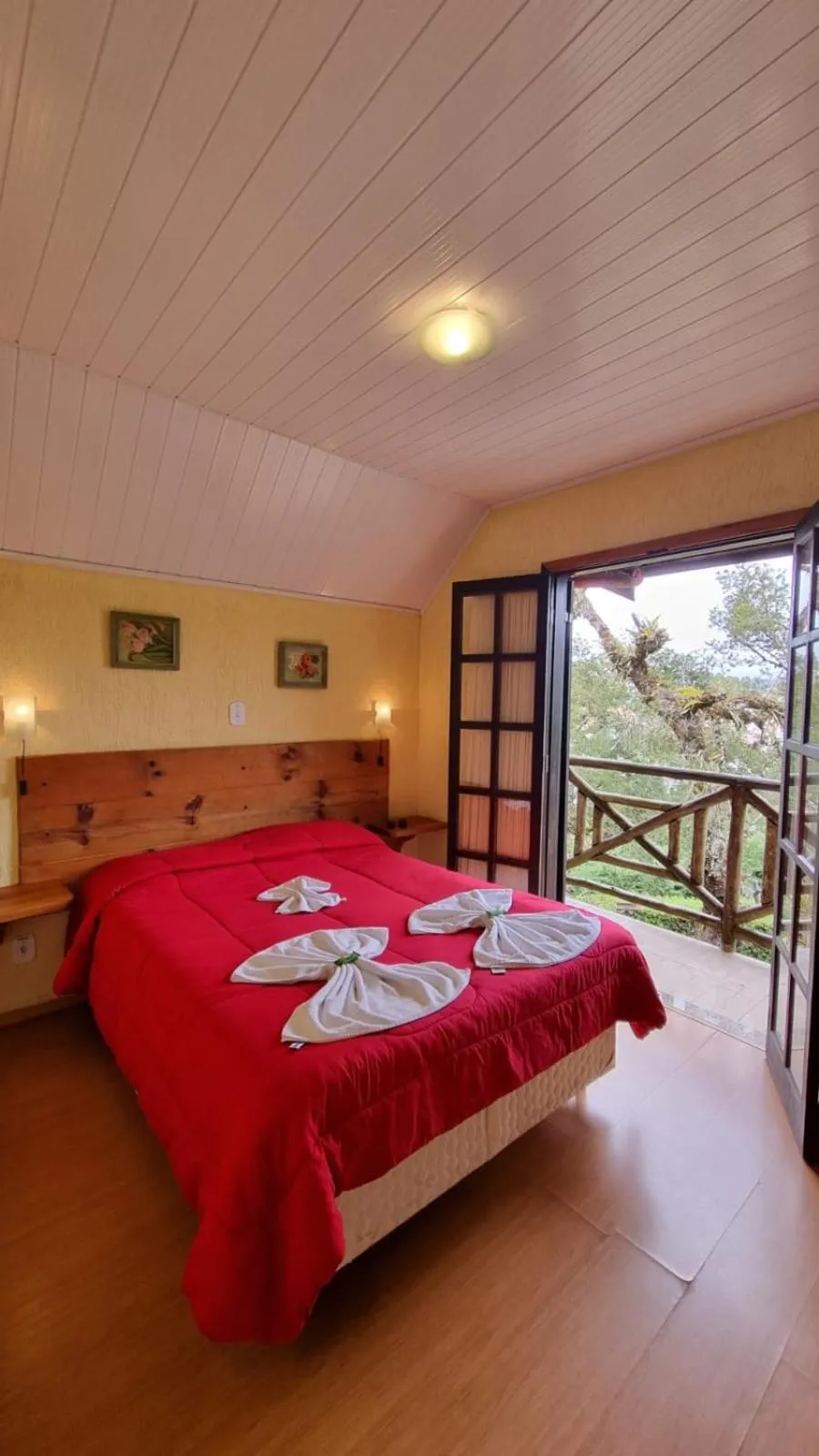 Bed in Pousada Atalaia