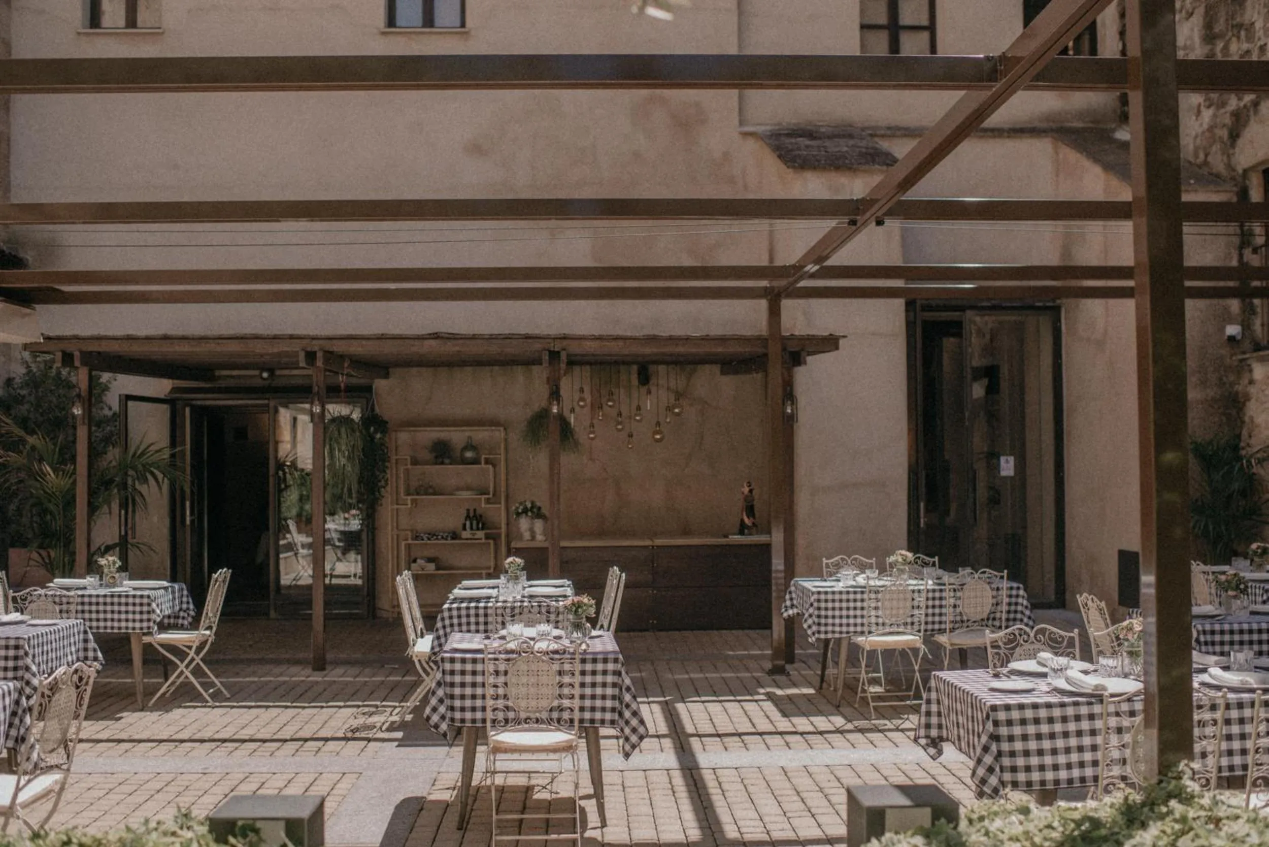 Patio in Hospes Palacio de San Esteban, a Member of Design Hotels