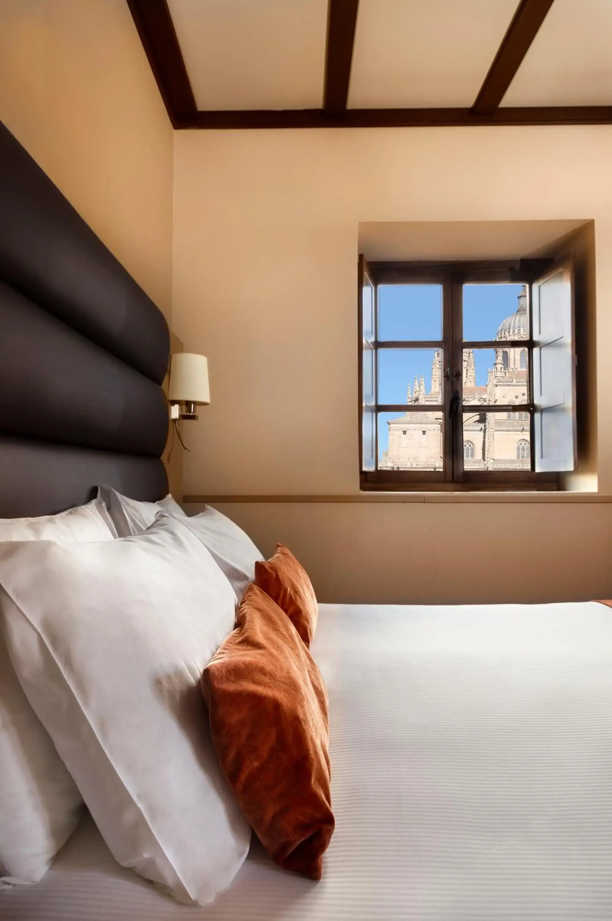 View (from property/room), Bed in Hospes Palacio de San Esteban, a Member of Design Hotels View (from property/room), Bed in Hospes Palacio de San Esteban, a Member of Design Hotels