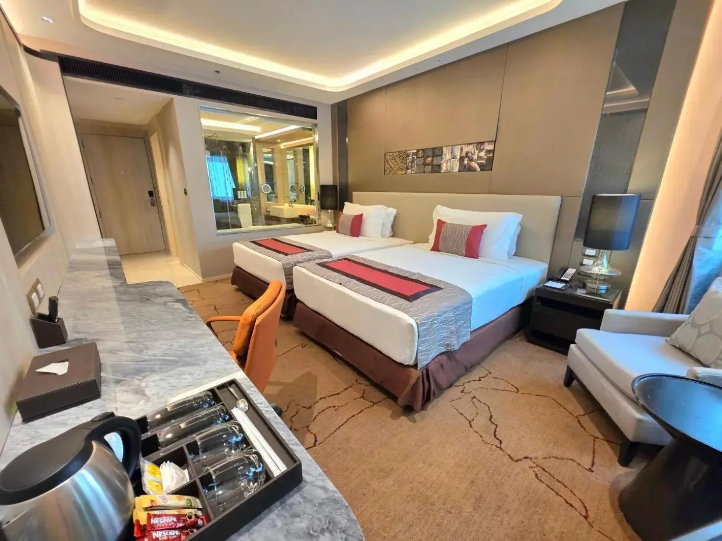 Deluxe Twin Room in Graceland Bangkok by Grace Hotel - SHA Extra Plus Deluxe Twin Room in Graceland Bangkok by Grace Hotel - SHA Extra Plus