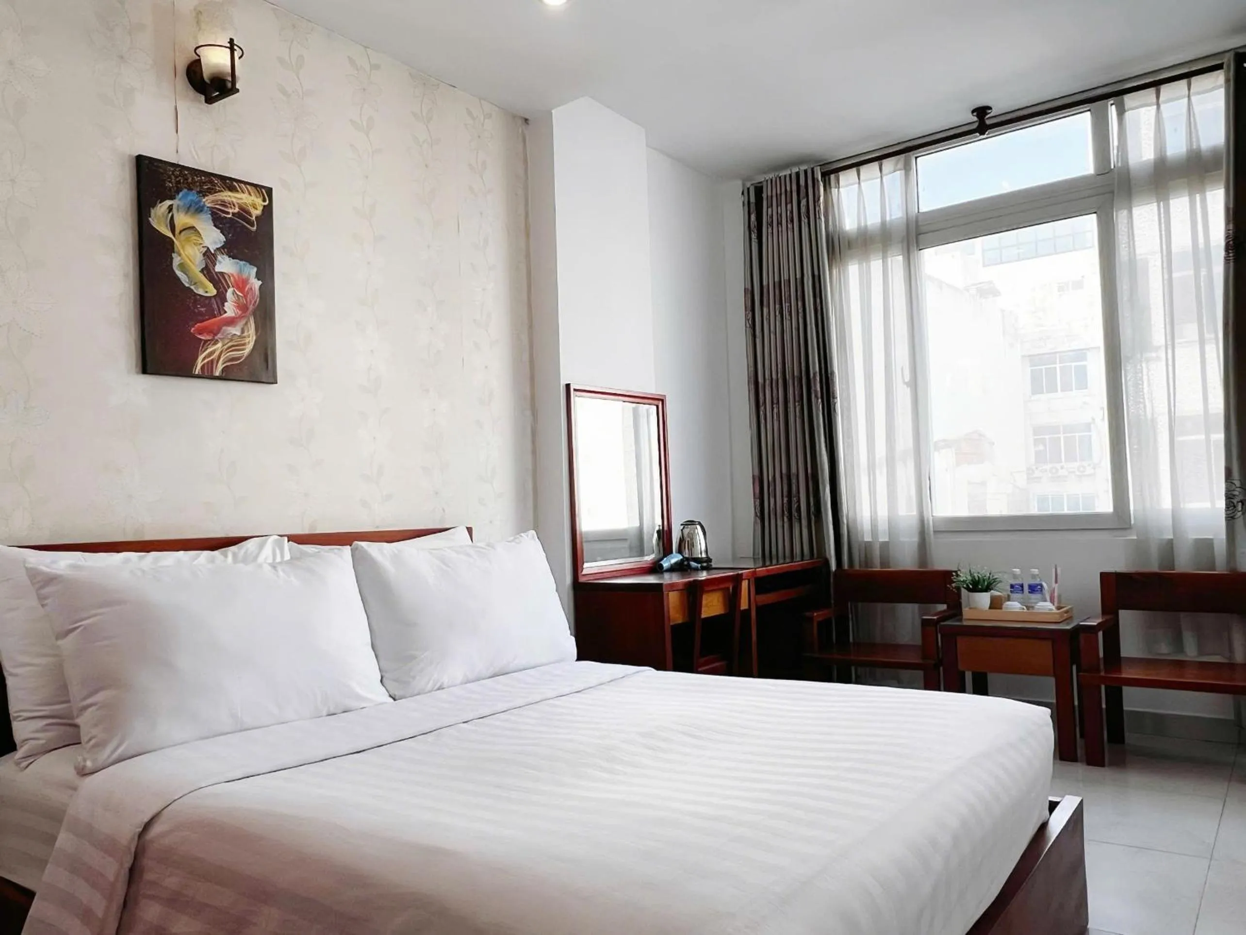 Bed in SaiGon Europe Hotel