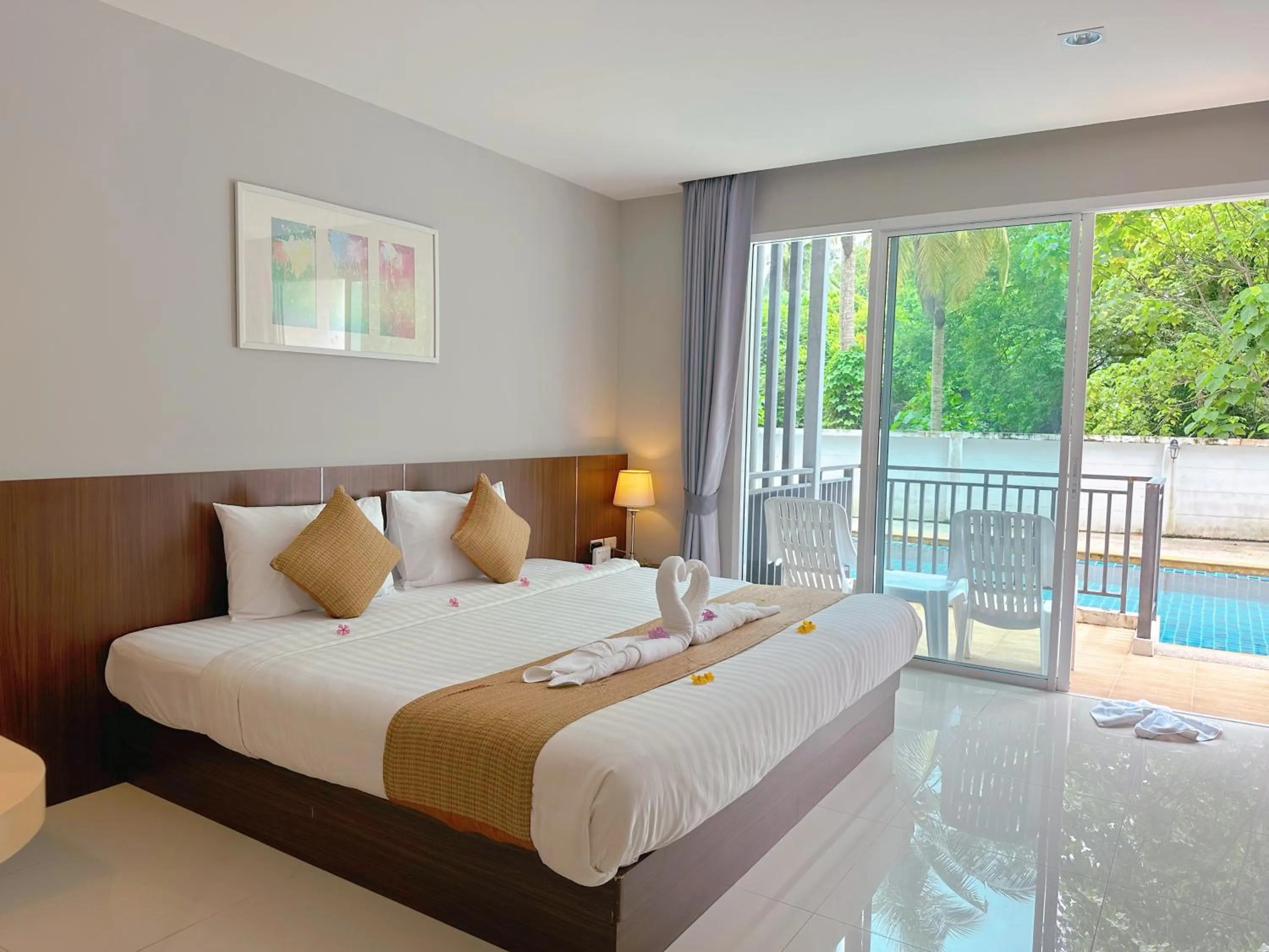 Bed in Ahad Suite Aonang