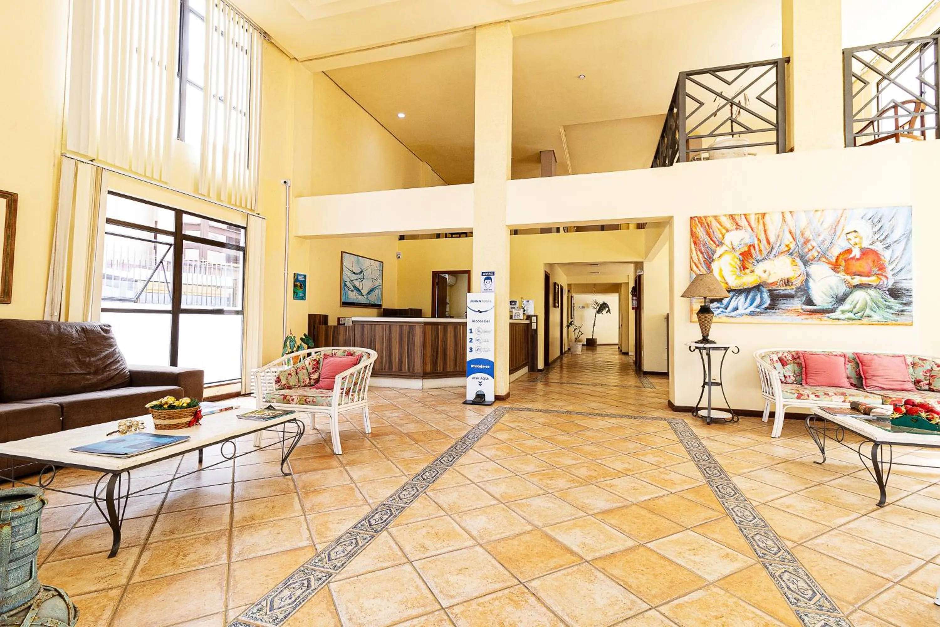 Lobby or reception in Gaivotas Praia Hotel