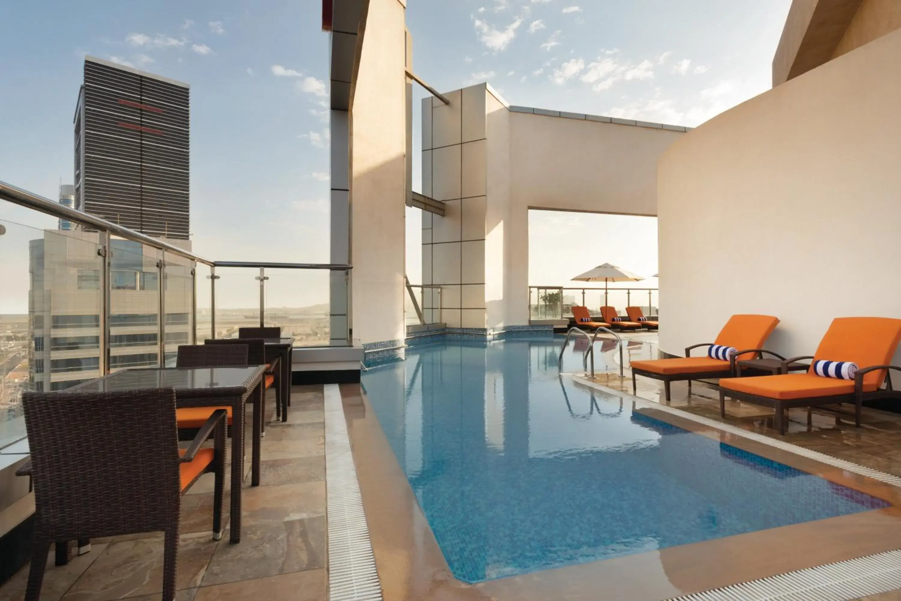 Swimming pool in Ramada Abu Dhabi Corniche Swimming pool in Ramada Abu Dhabi Corniche