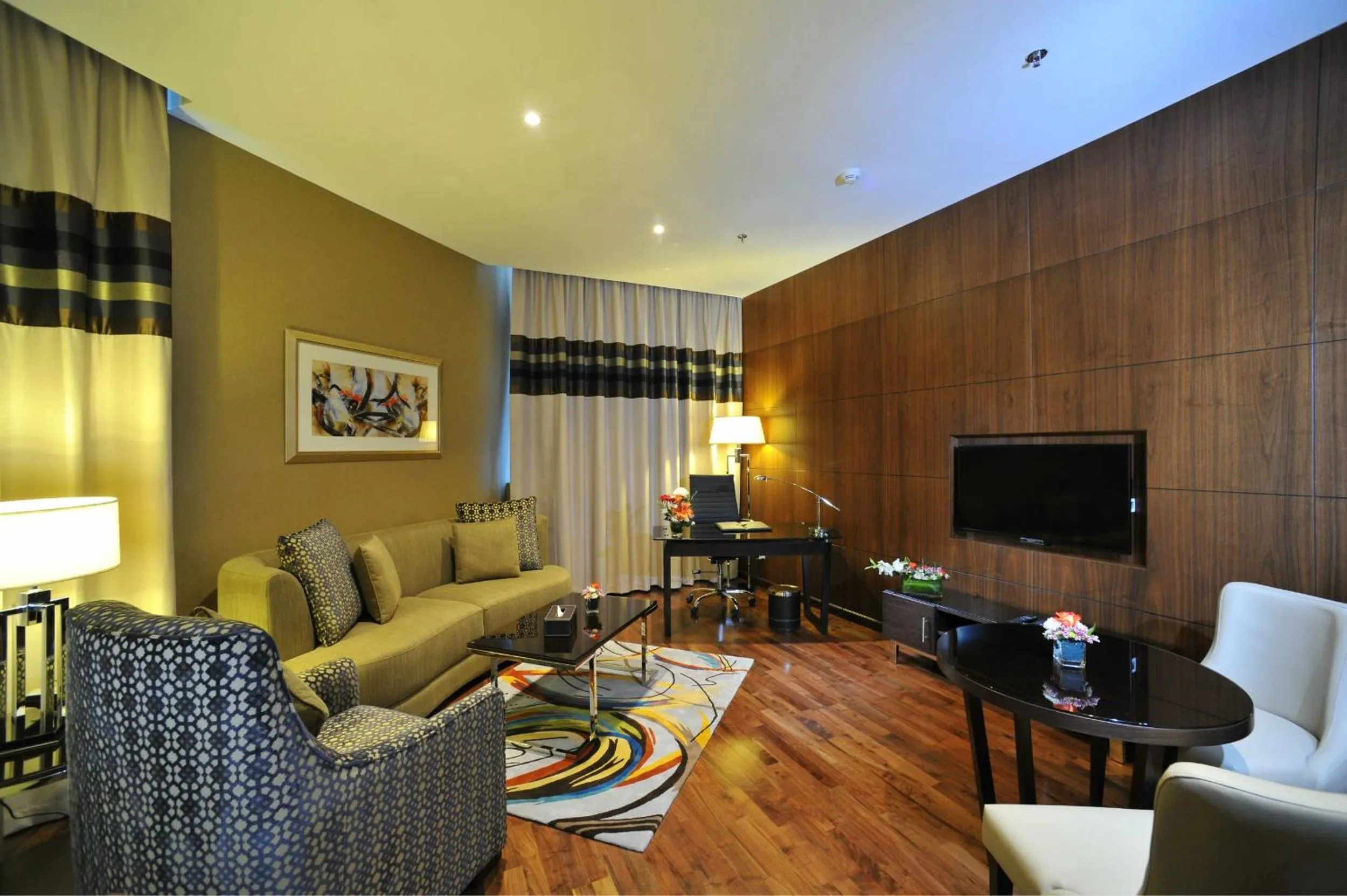 Living room in Ramada Abu Dhabi Corniche