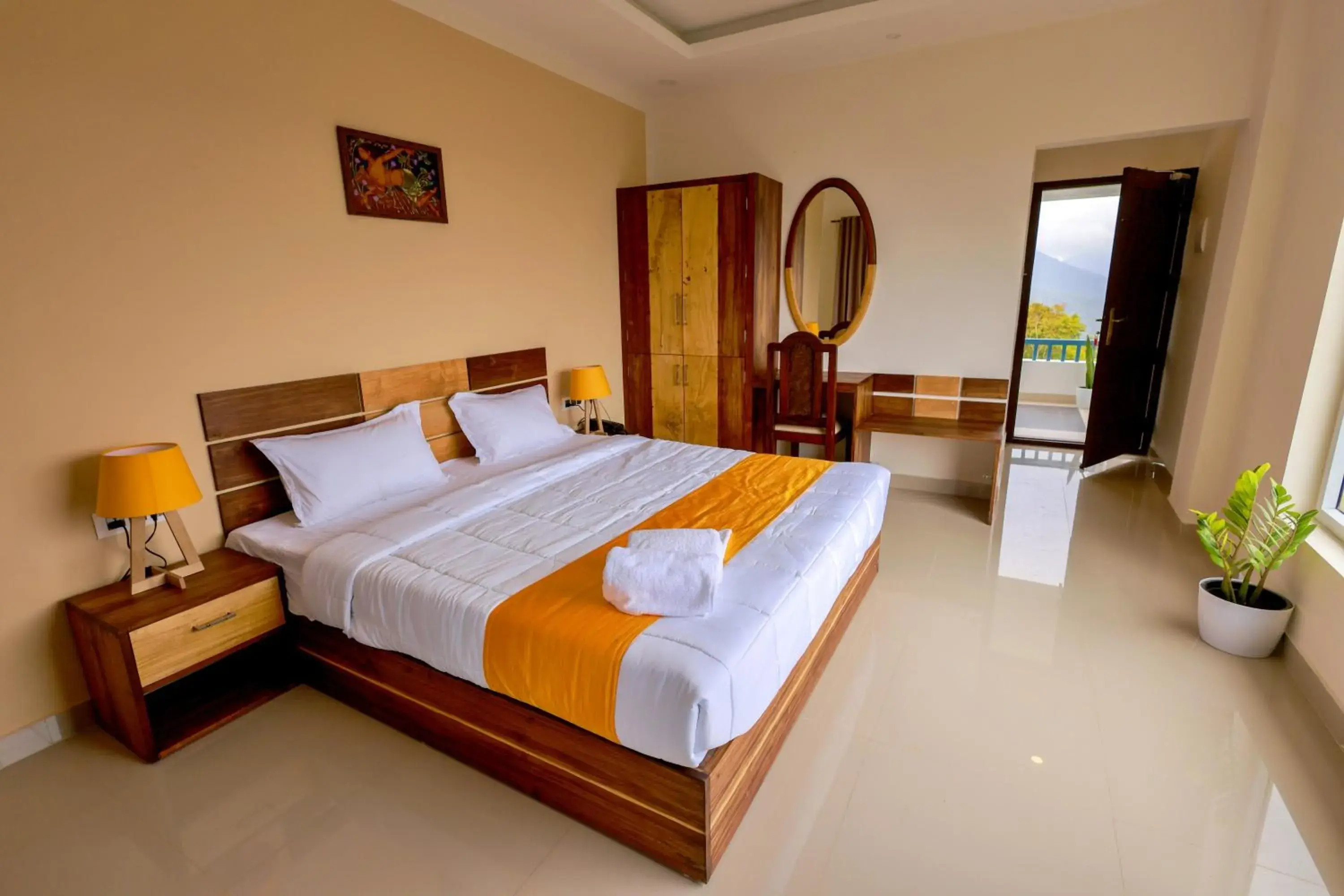 Deluxe Double Room with Balcony in The Windy Mist Resort Munnar Deluxe Double Room with Balcony in The Windy Mist Resort Munnar