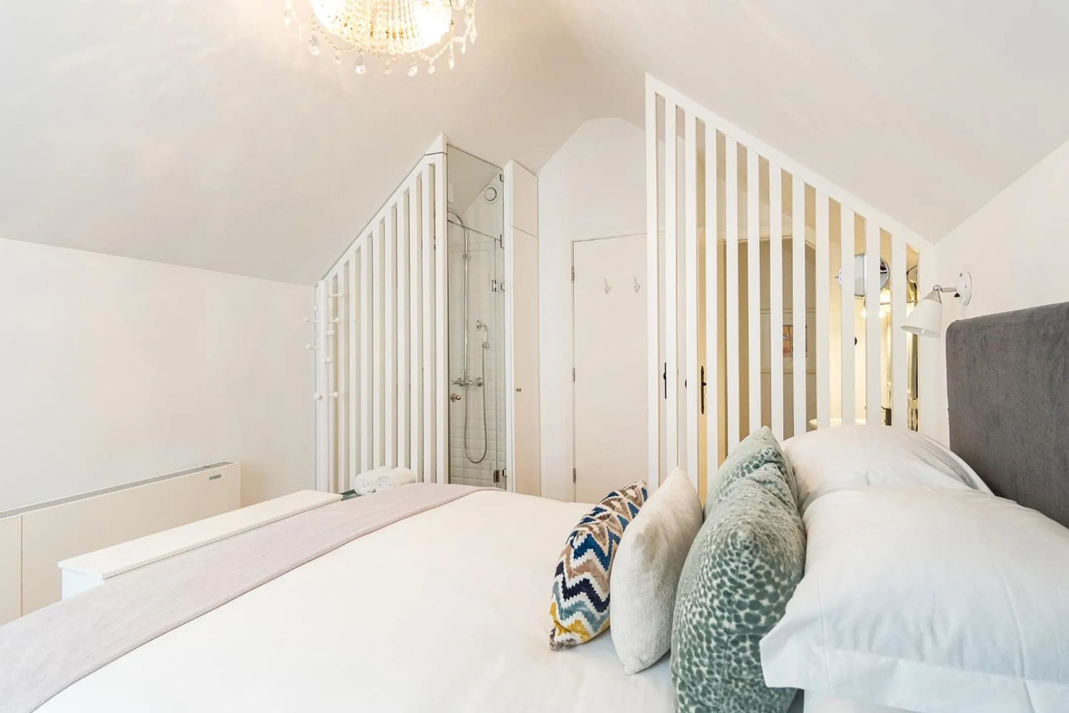 Bed in 1872 River House by Olivia