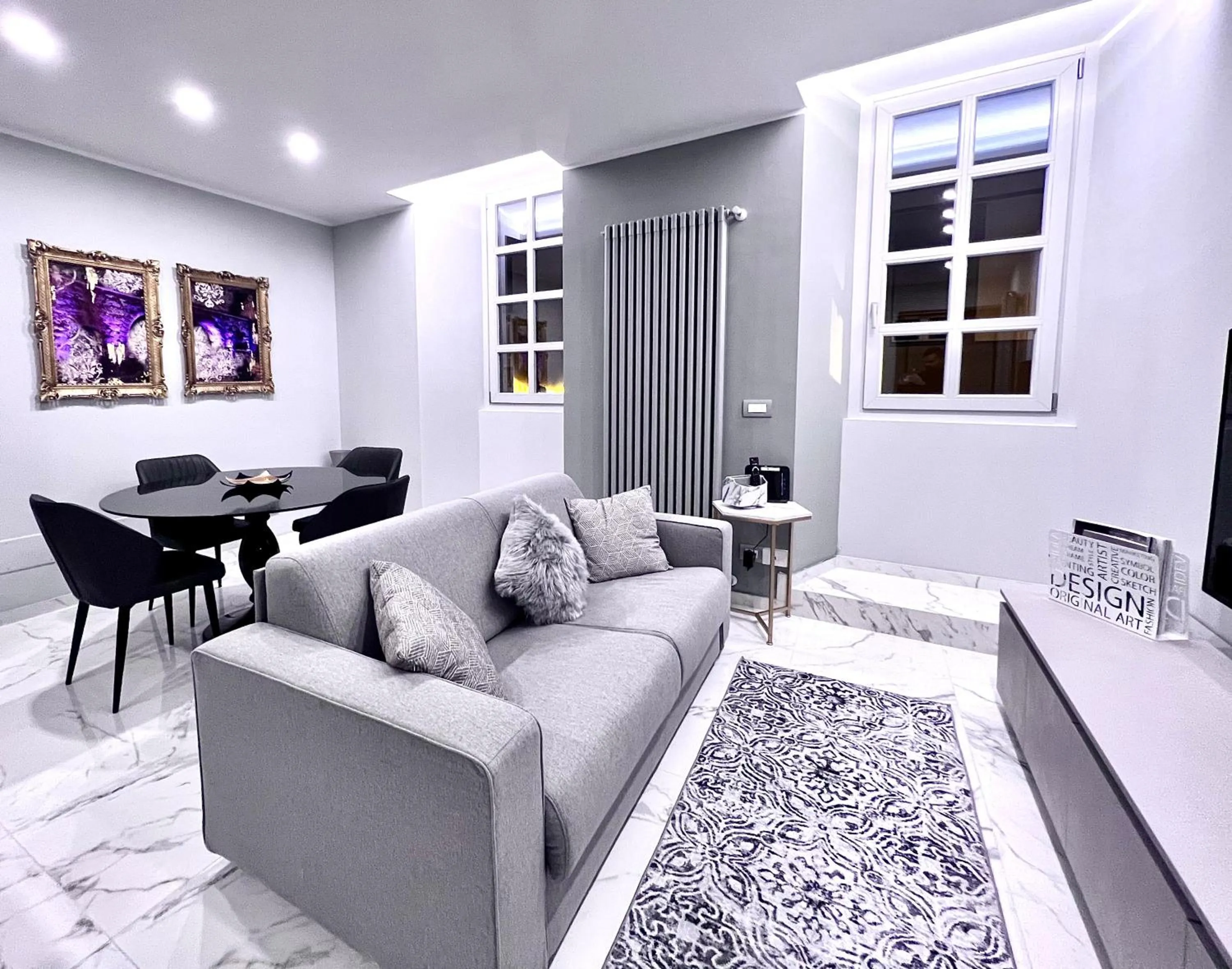Living room in Le Porte luxury apartment