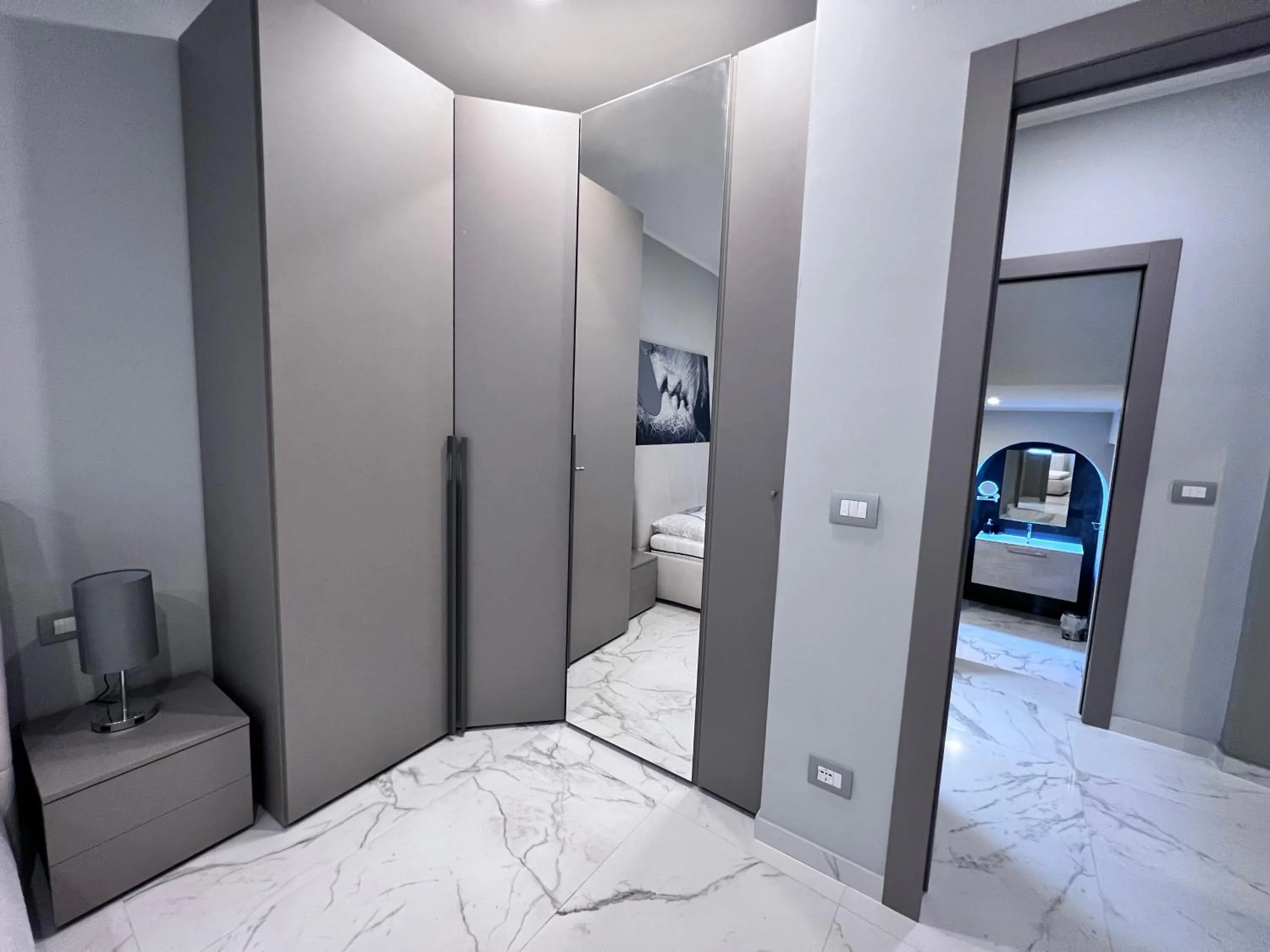 Bedroom, Bed in Le Porte luxury apartment