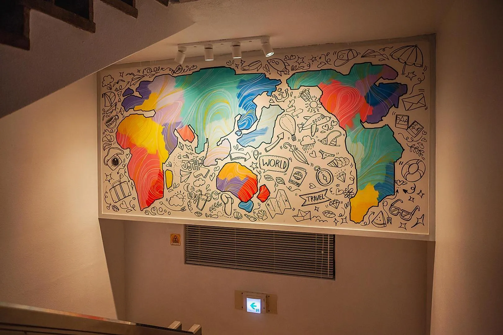 Decorative detail in Hostel Mihojae Busan