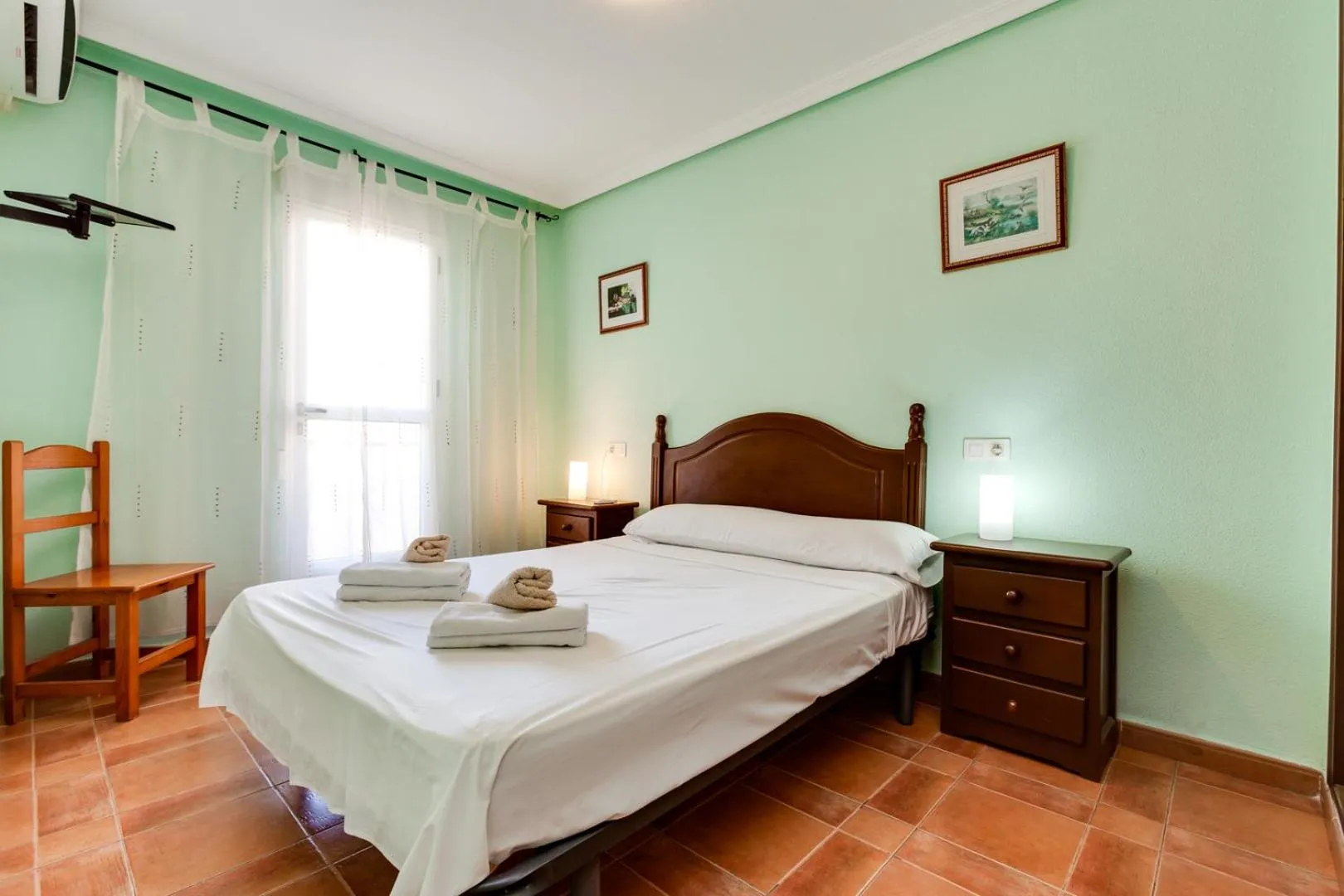 Bed in Laguna Salada Hotel Apartamento