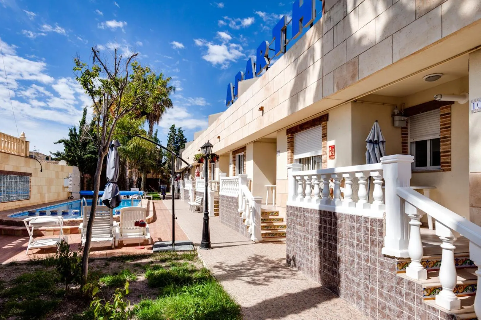 Property building in Laguna Salada Hotel Apartamento