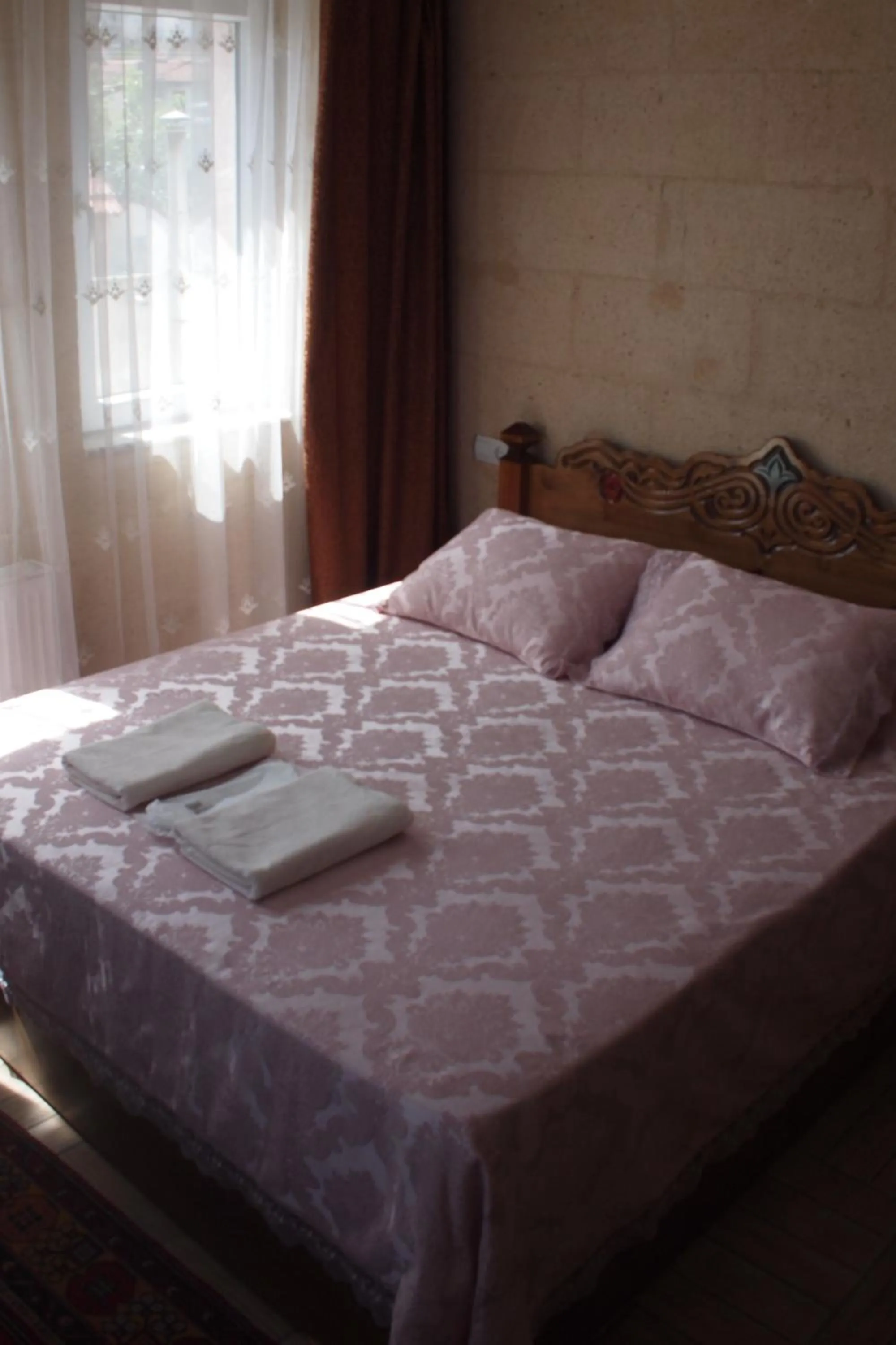 Bed in Emre's Stone House