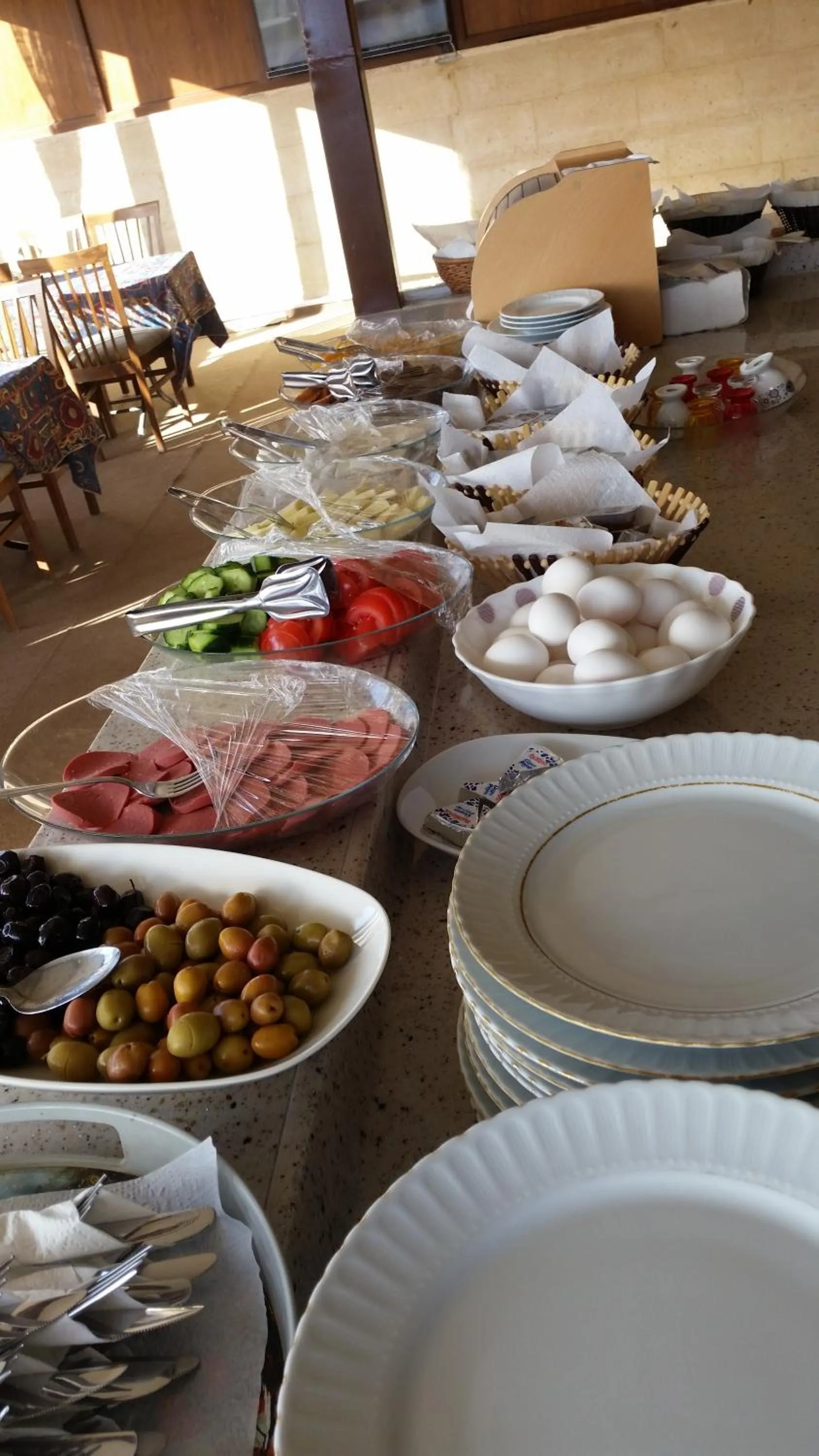 Buffet breakfast in Emre's Stone House